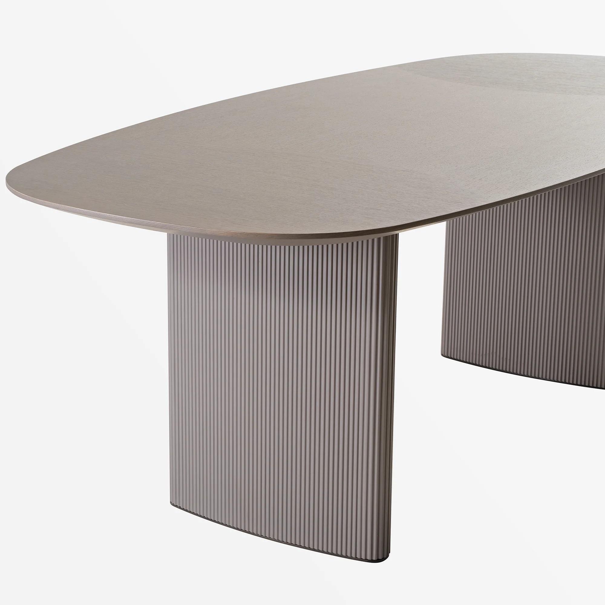 Stella, 86.06" Oval Dining Table, Gray - Image 10