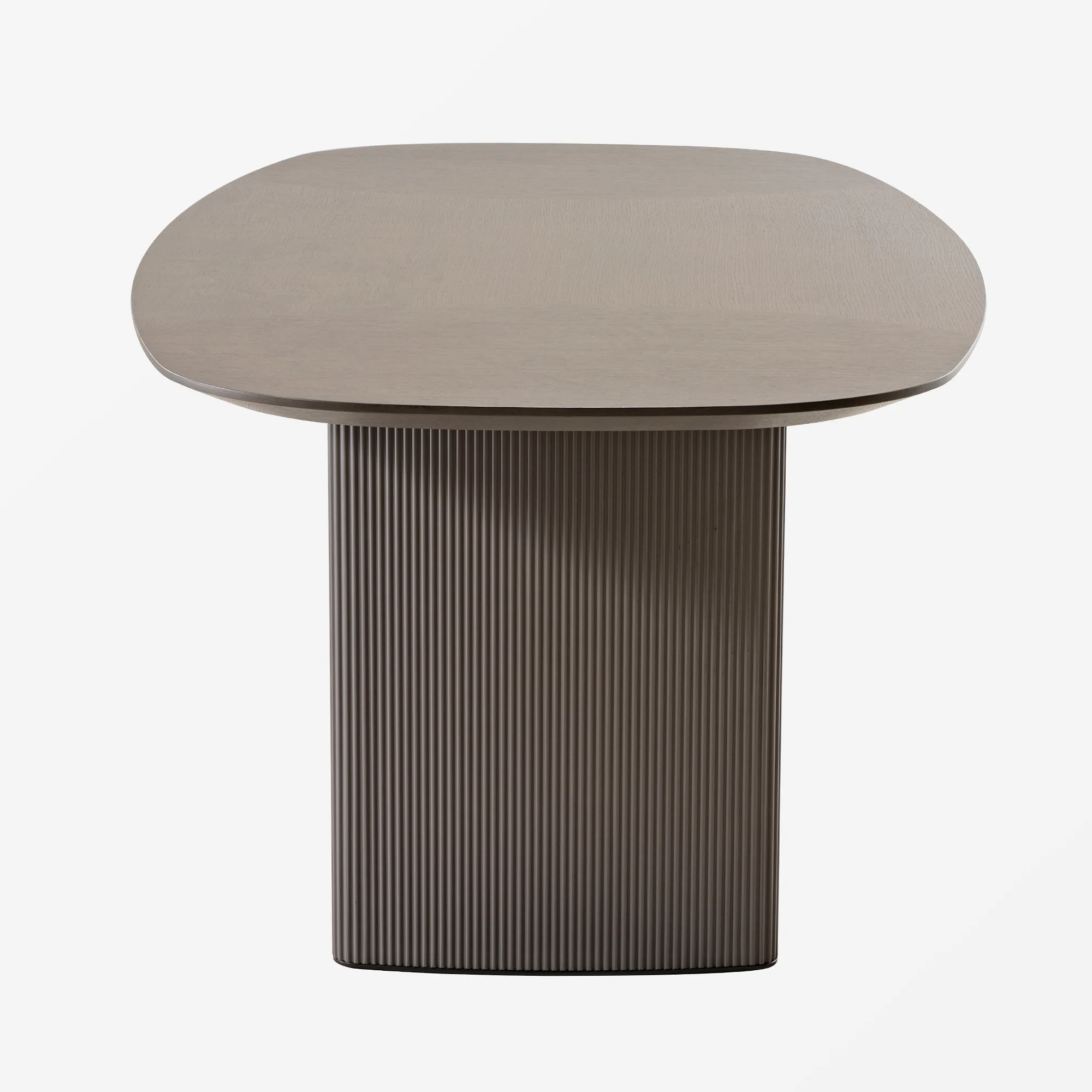 Stella, 86.06" Oval Dining Table, Gray - Image 11