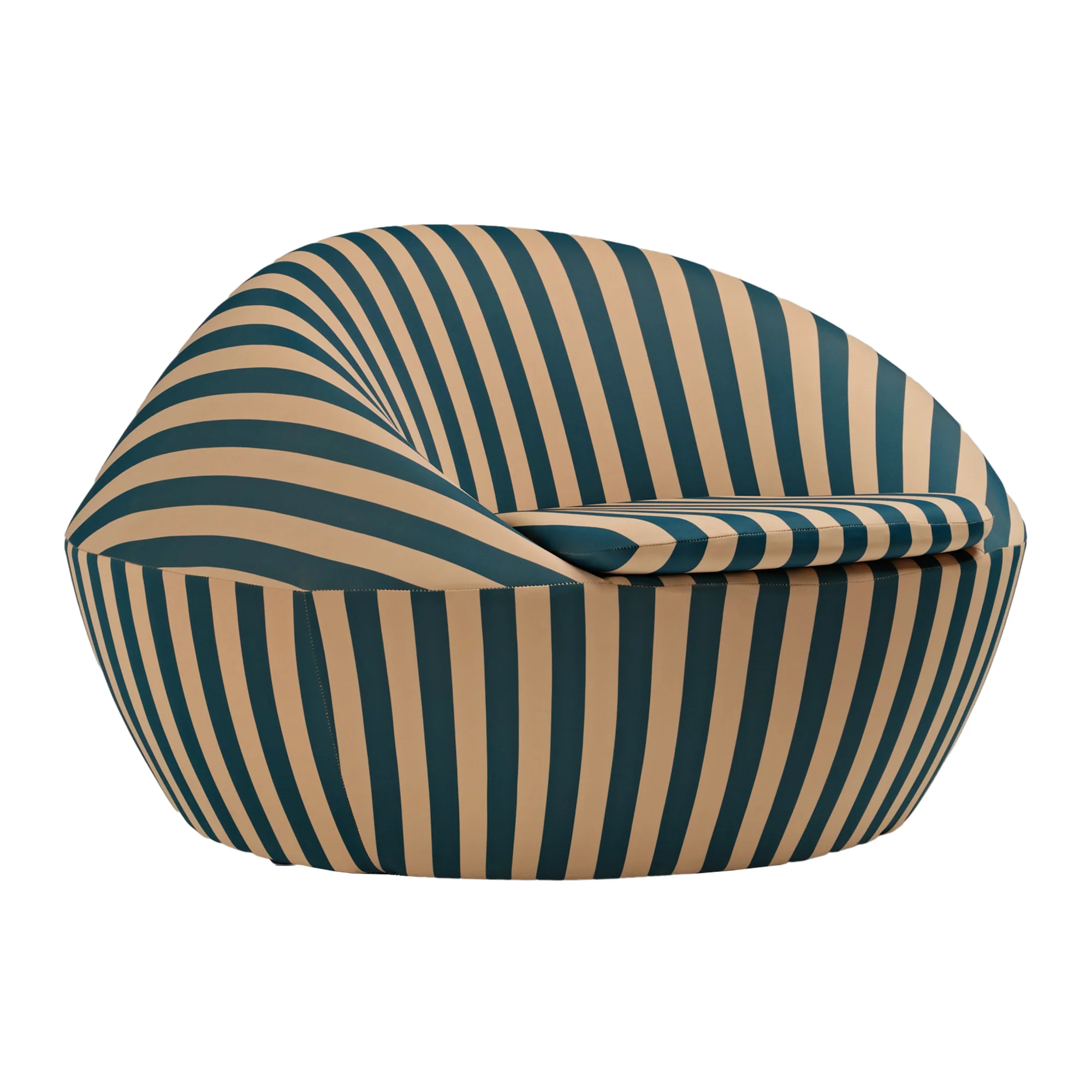 Lounge Chair-Red Yellow & Blue Yellow Stripe - Image 10