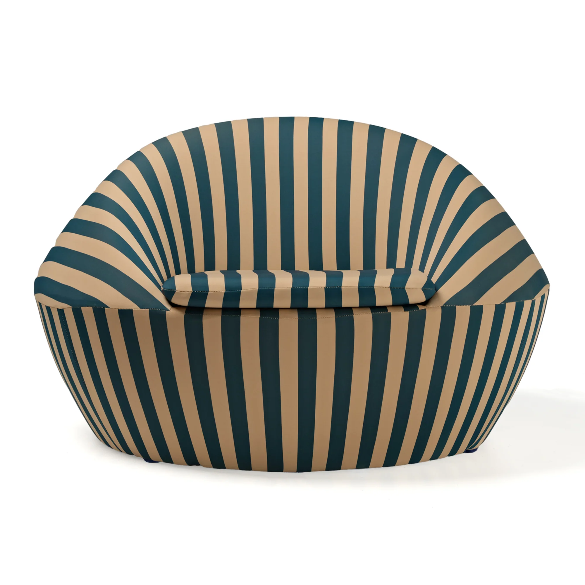 Lounge Chair-Red Yellow & Blue Yellow Stripe - Image 14