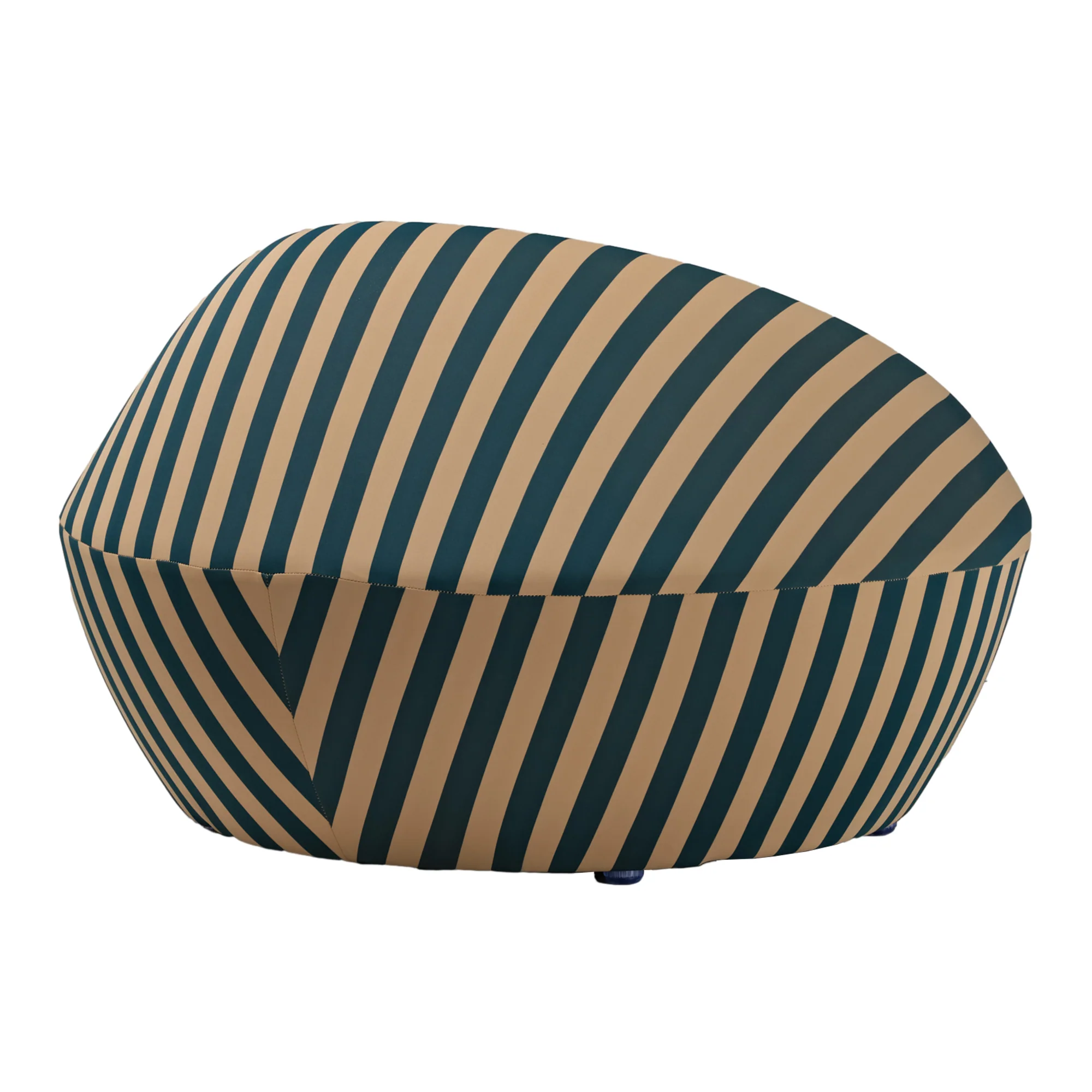Lounge Chair-Red Yellow & Blue Yellow Stripe - Image 16