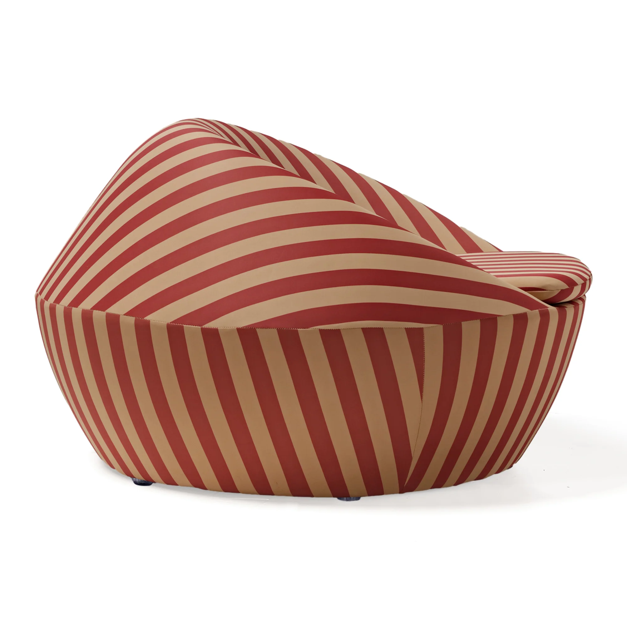 Lounge Chair-Red Yellow & Blue Yellow Stripe - Image 6