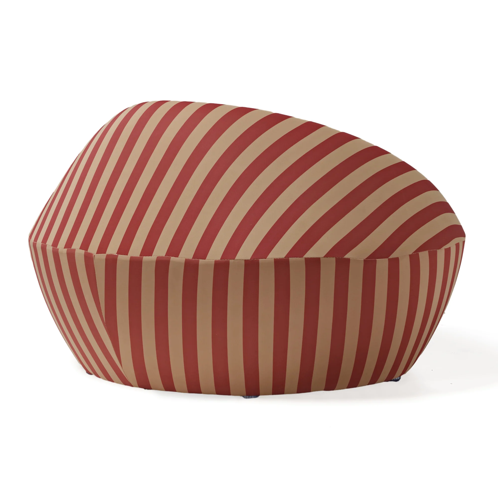 Lounge Chair-Red Yellow & Blue Yellow Stripe - Image 7
