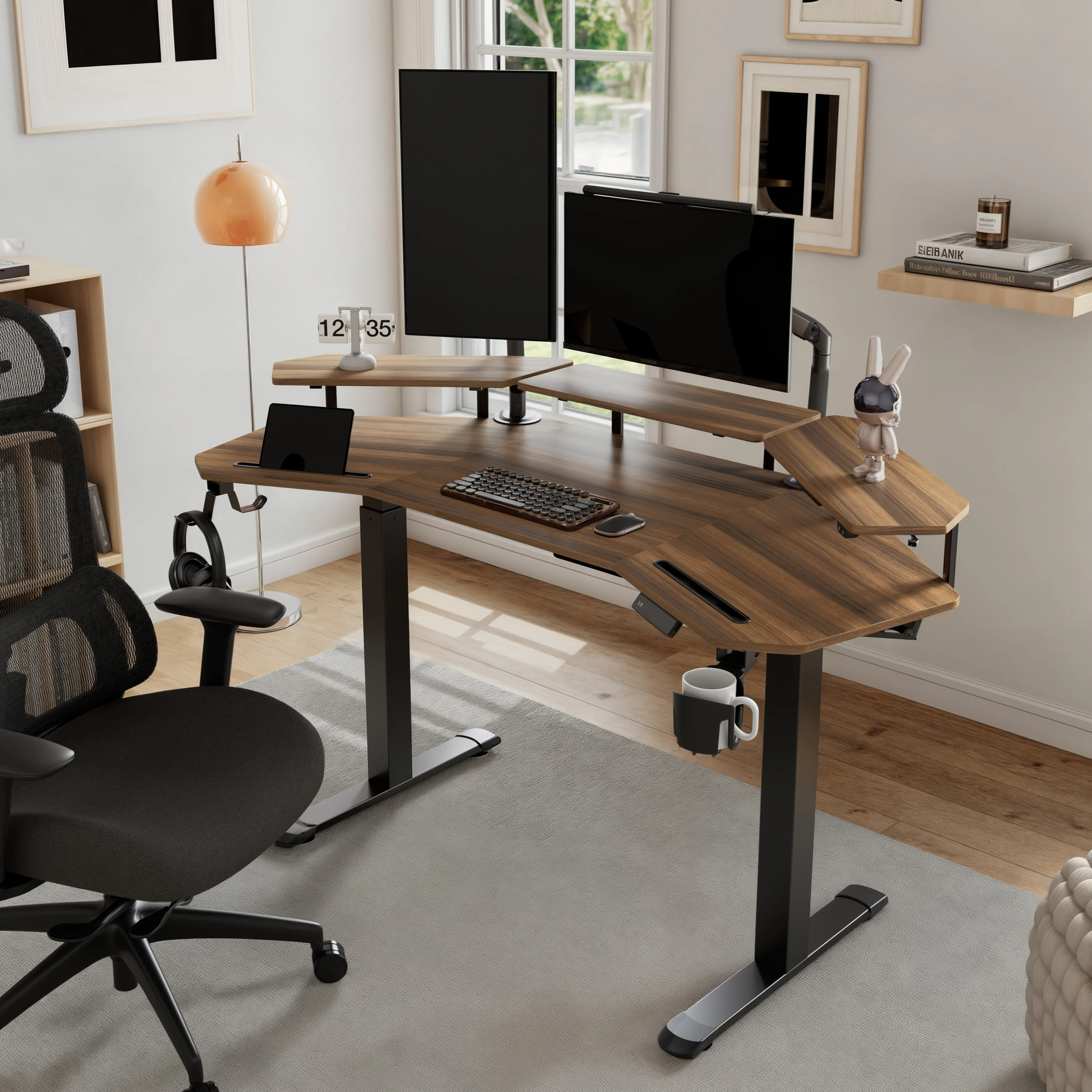 Aero Pro Wing Shaped Standing Desk (63"x23") - Image 27