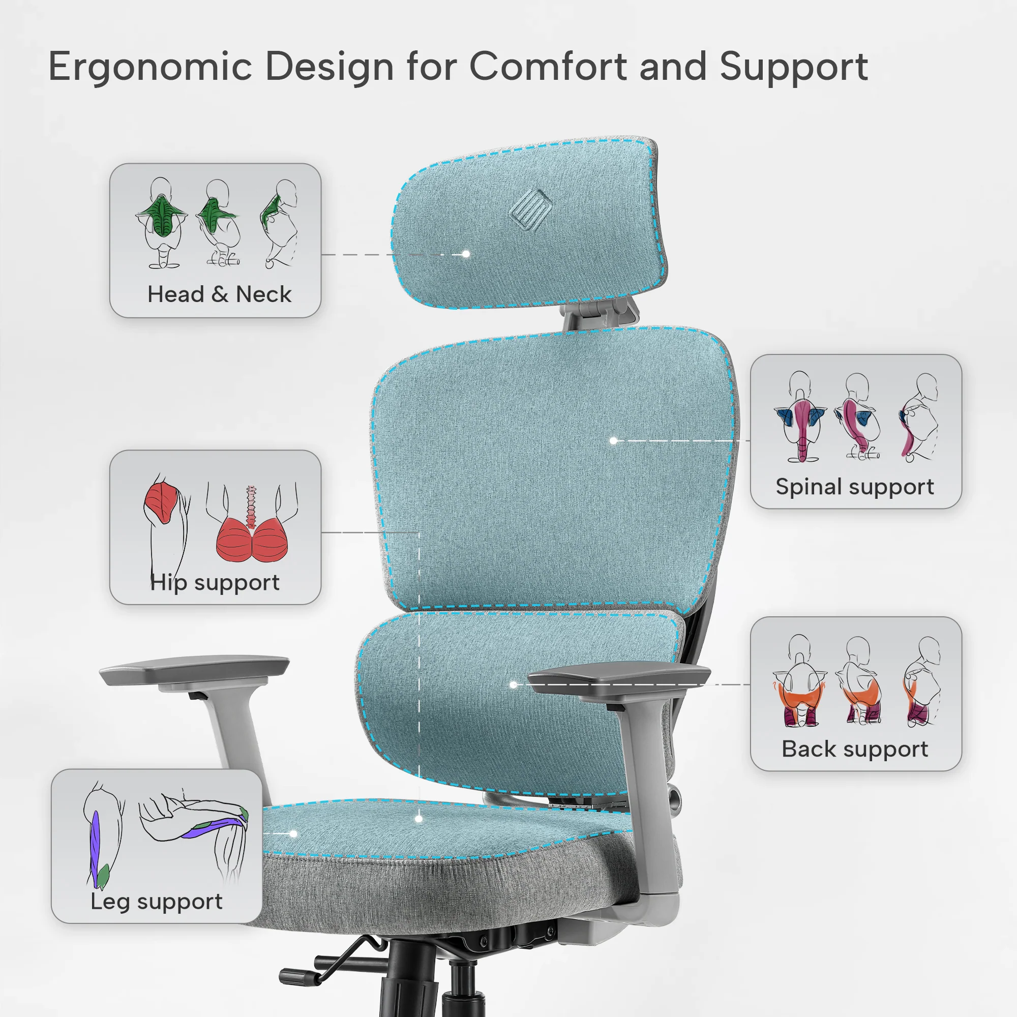Axion, Ergonomic Hybrid Chair - Image 106