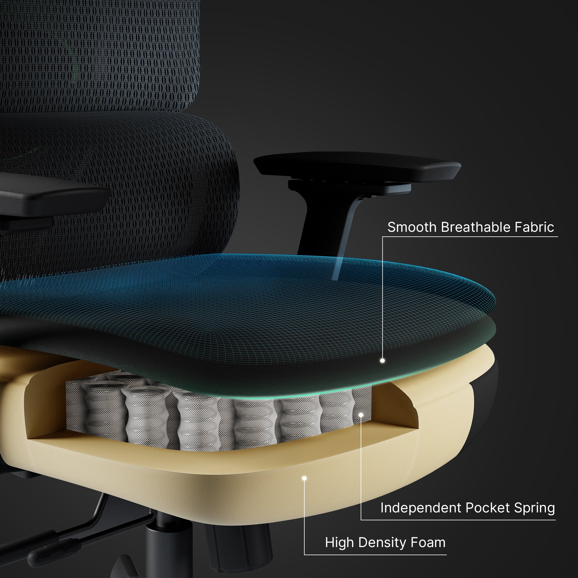 Axion, Ergonomic Hybrid Chair - Image 35
