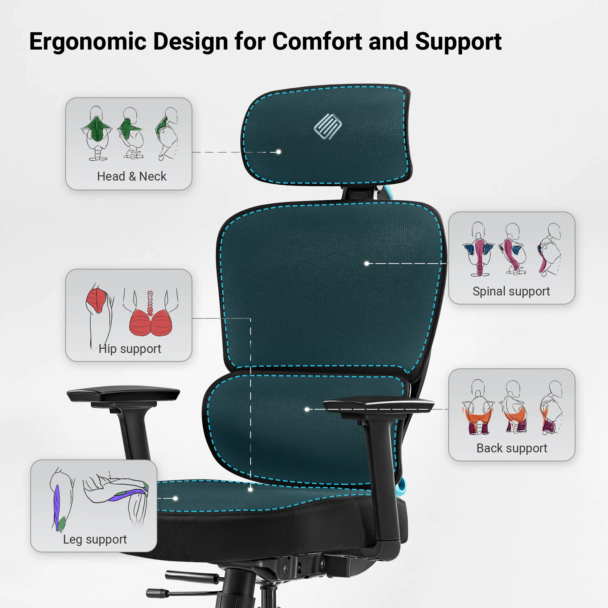 Axion, Ergonomic Hybrid Chair - Image 9