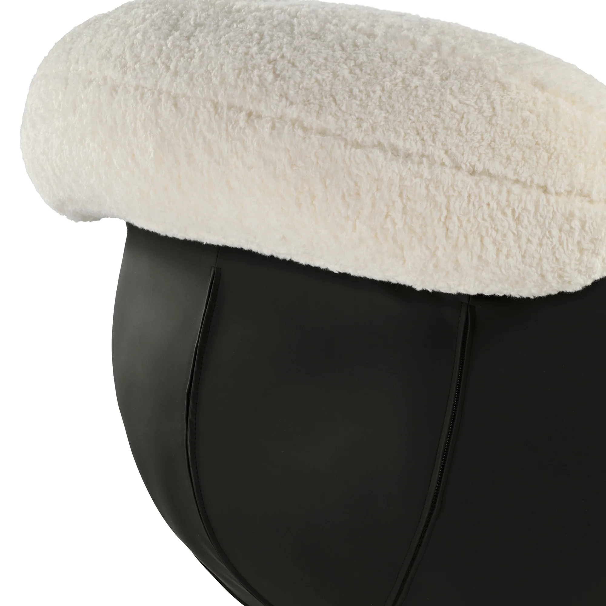 Cara, Modern Comfy Swivel Lounge Chair, White - Image 8