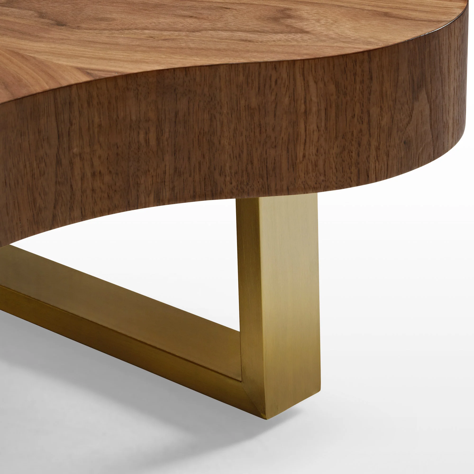 63" Cloud Shape Solid Wood Coffee Table Set - Image 12