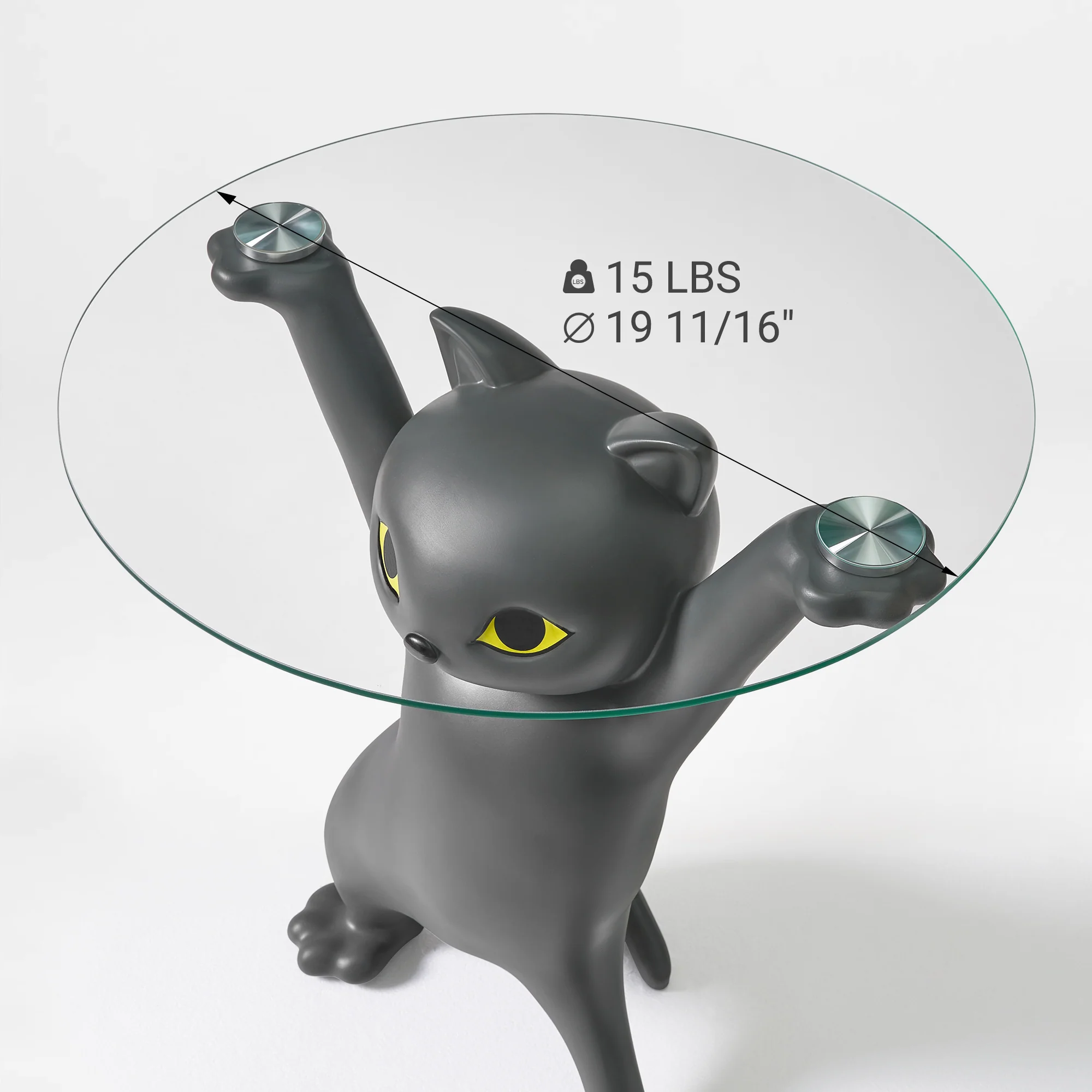 23''H, Enchanting Cat Side Table - Image 31