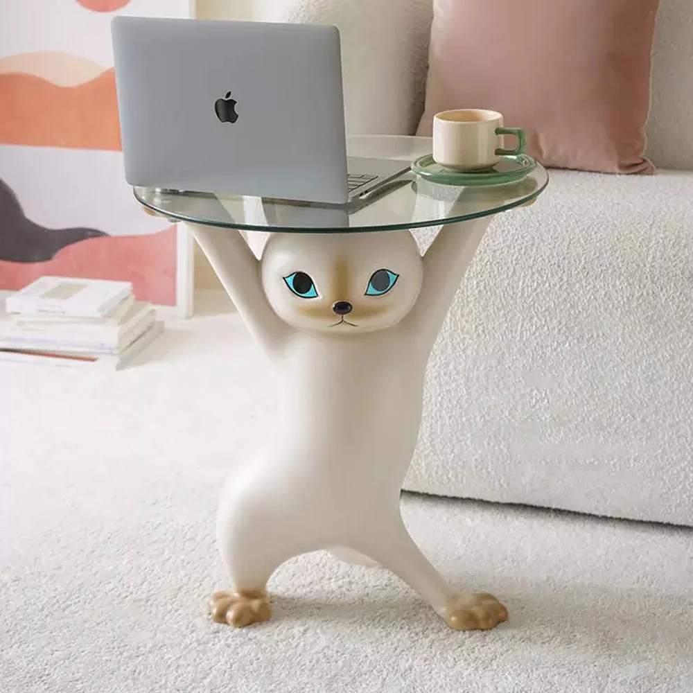 23''H, Enchanting Cat Side Table - Image 4
