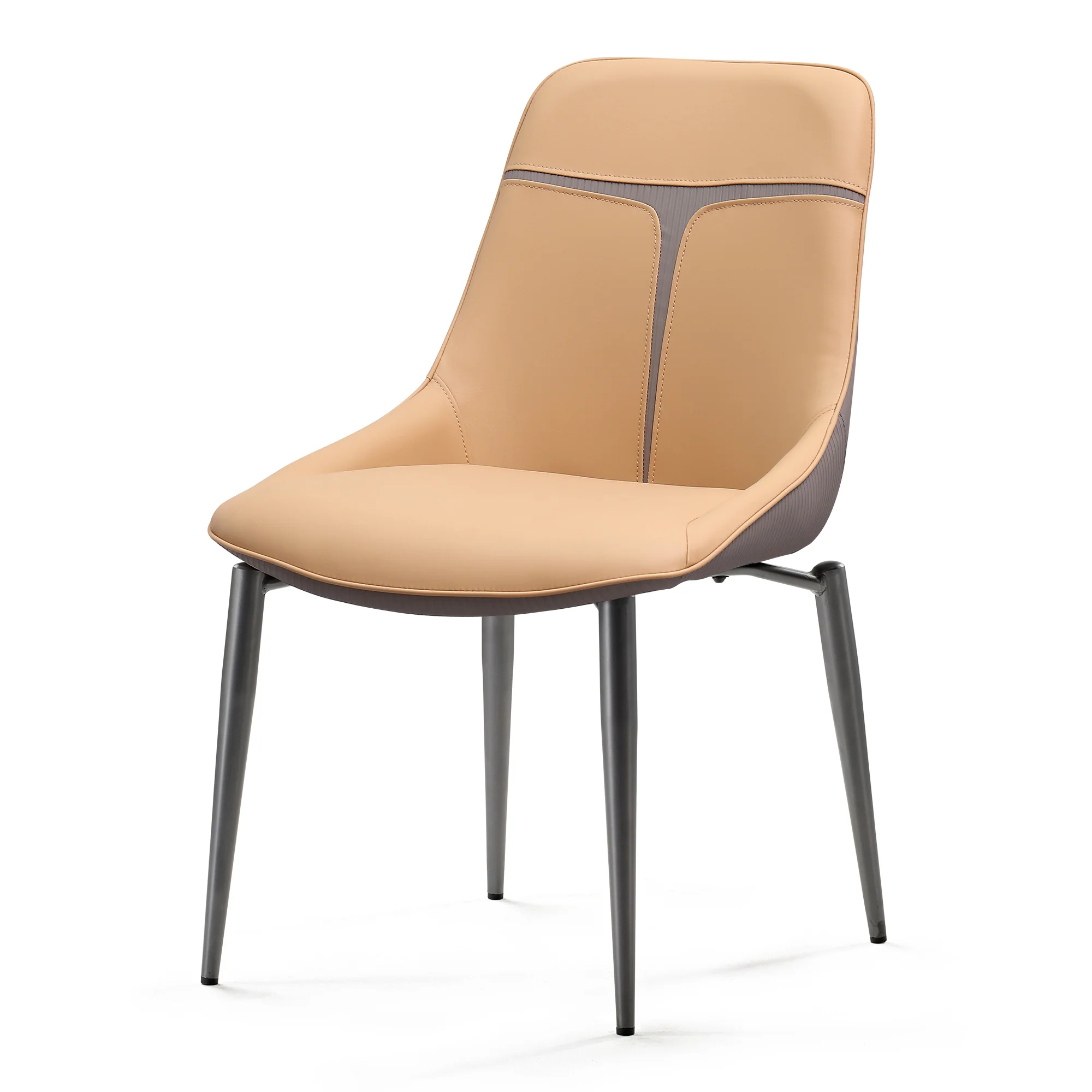 Couture, Upholstered Dining Side Chairs Set of 2, Turmeric & Gray - Image 10