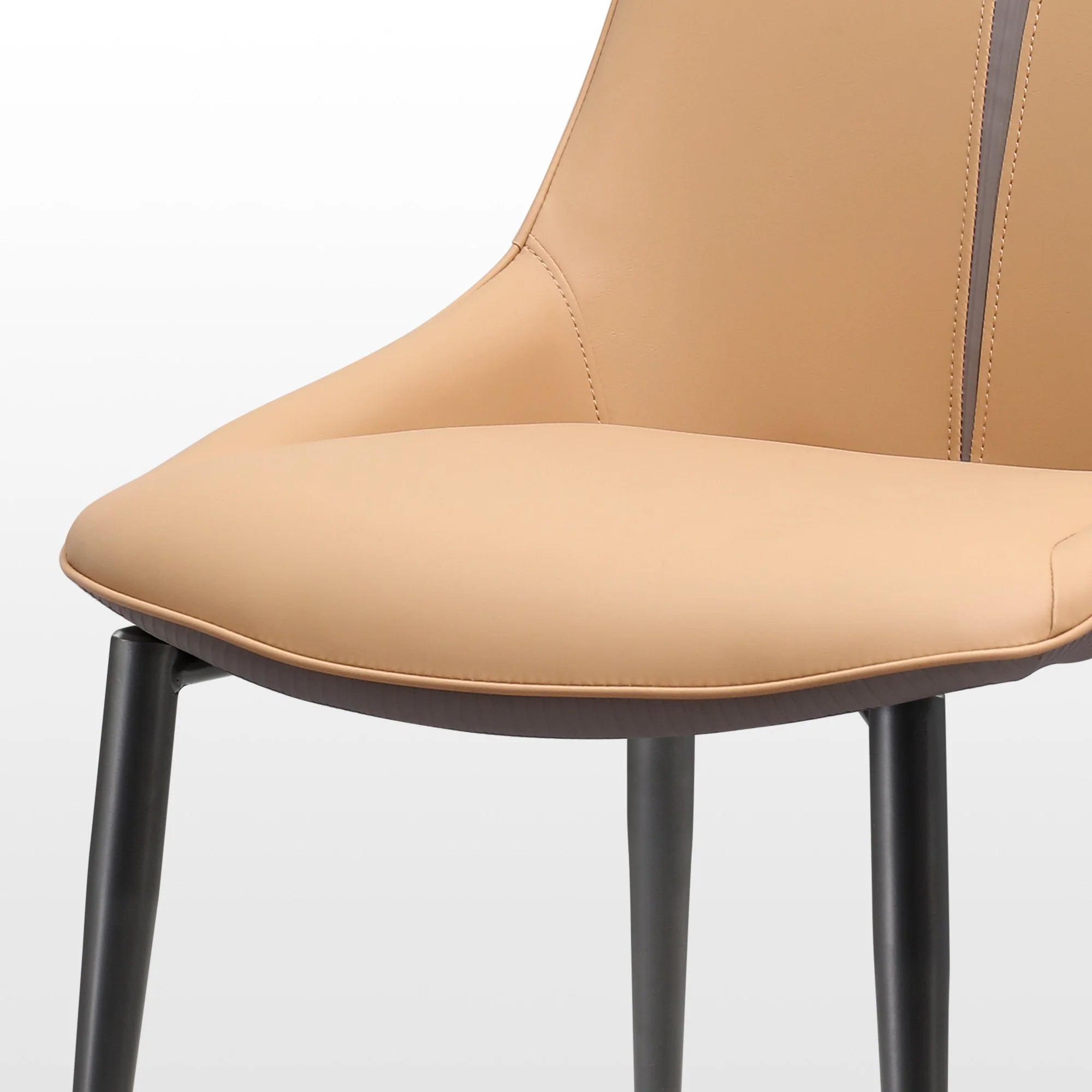 Couture, Upholstered Dining Side Chairs Set of 2, Turmeric & Gray - Image 8