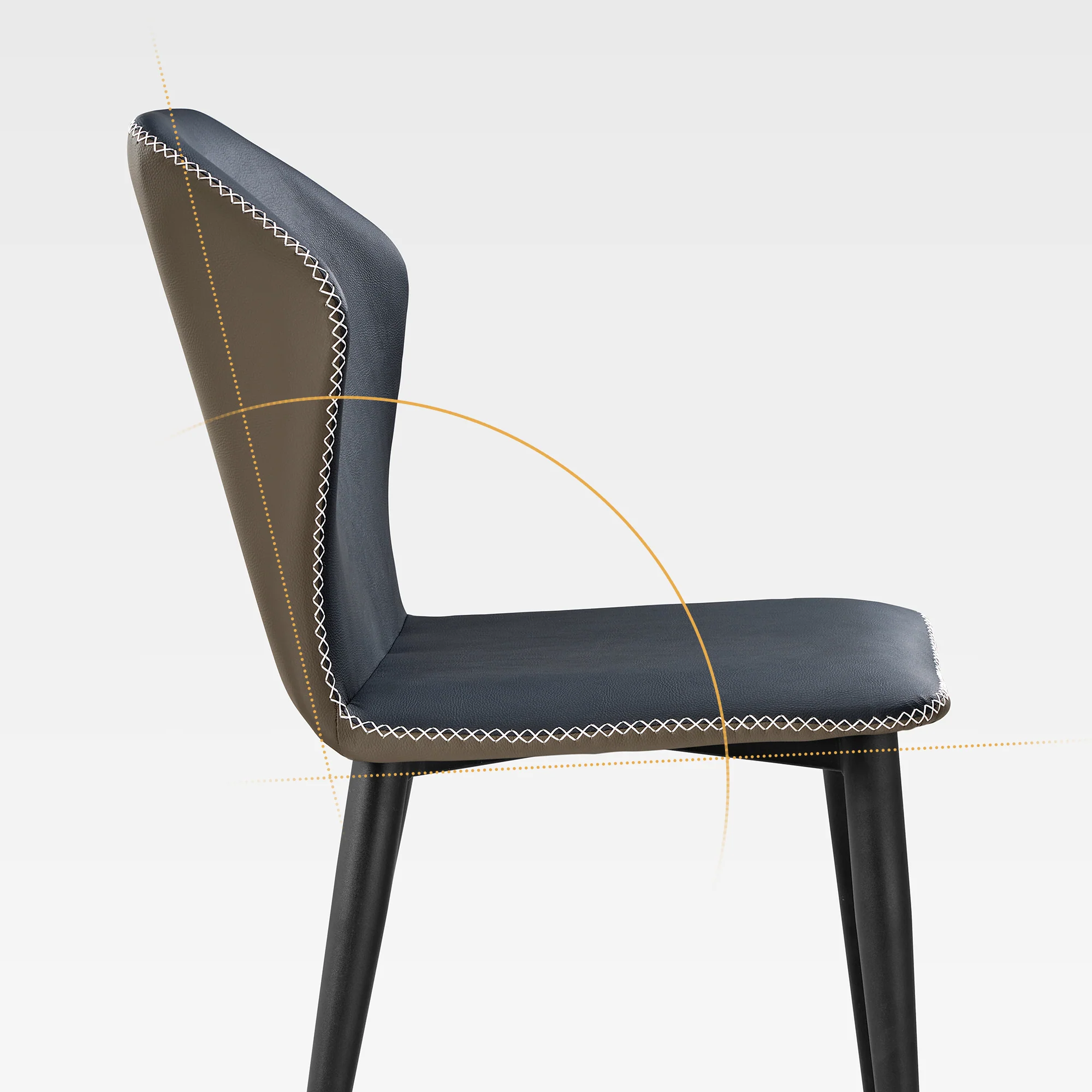 Elysian, Upholstered Dining Side Chairs Set of 2, Blue - Image 12