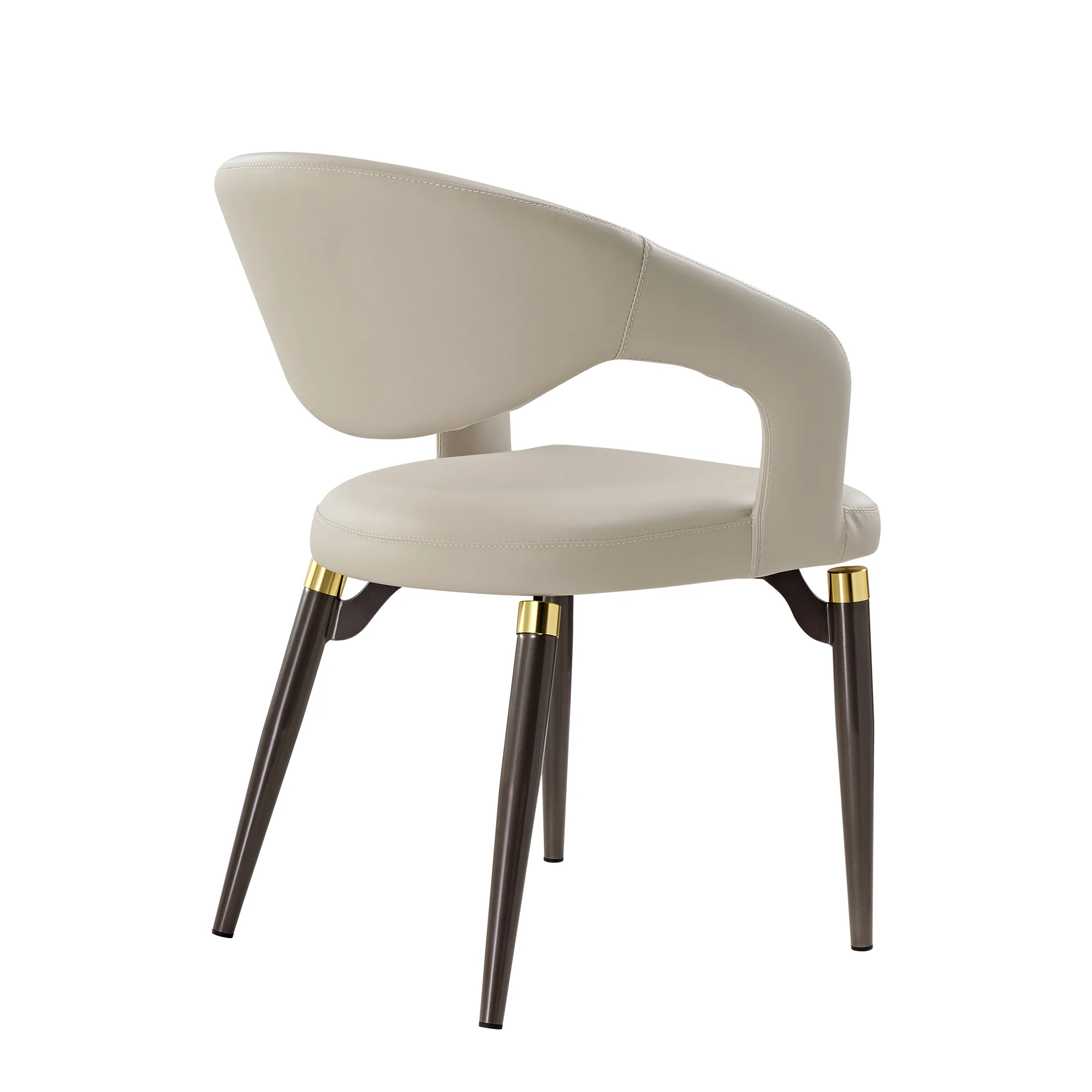 Chantilly Leather Dining Chairs, set of 2 - Image 12