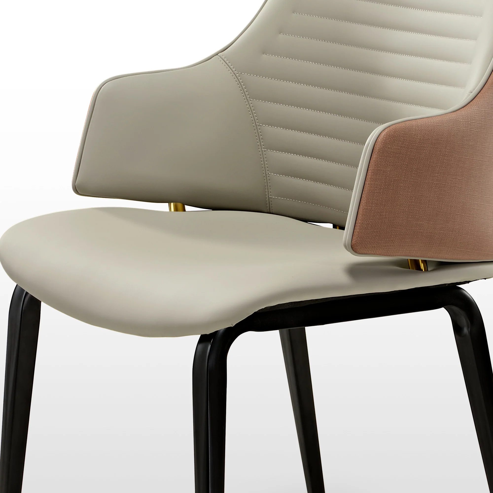 Juliet, Dining Arm Chairs Set of 2, Brown/Blue - Image 12