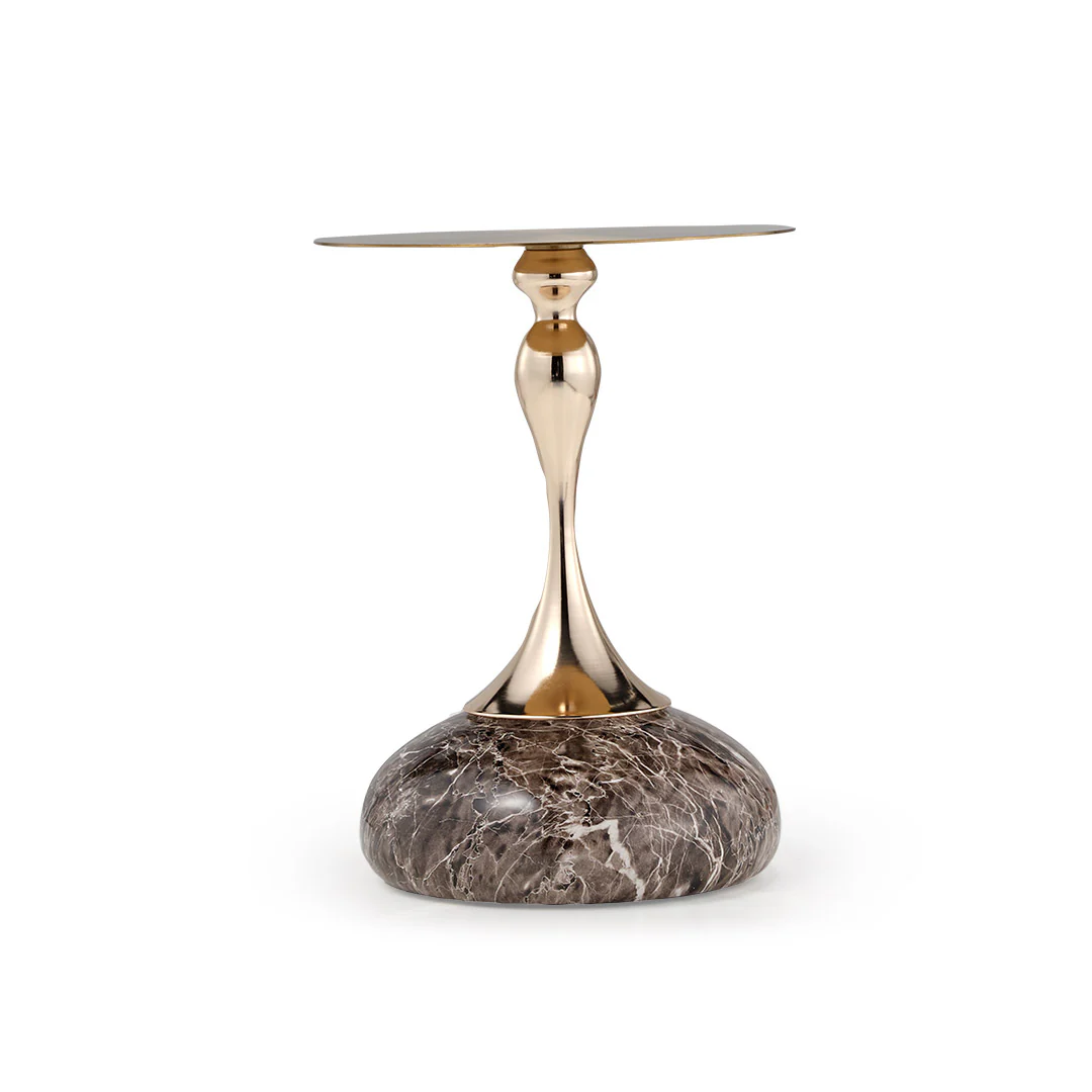 15" Round Metal Top Side Table - Image 8