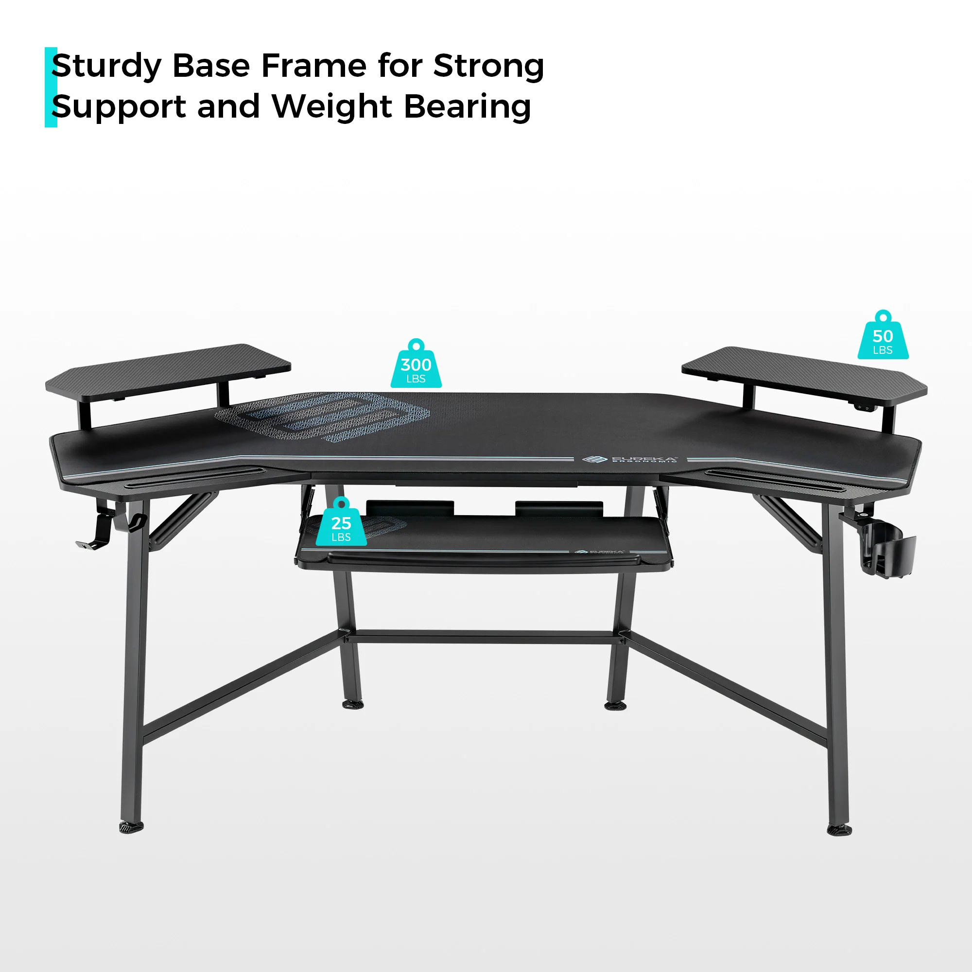 Aero Wing Shaped Studio Desk (73"x23") - Image 38