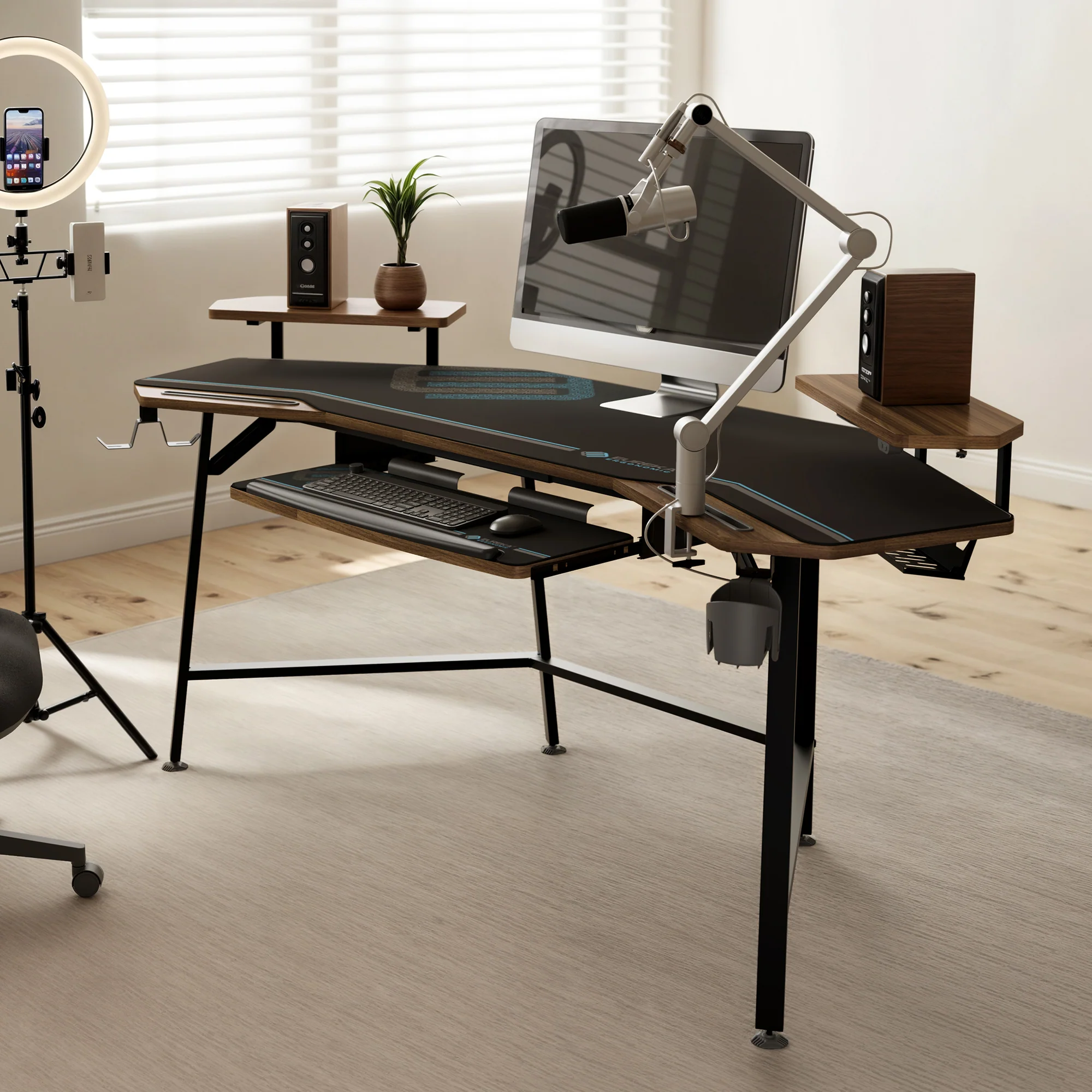 Aero Wing Shaped Studio Desk (73"x23") - Image 4