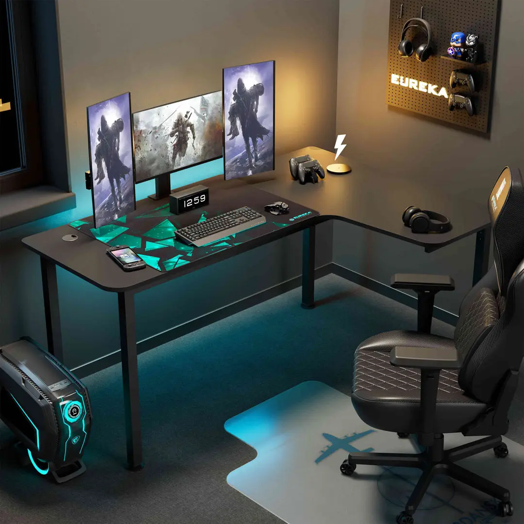 L-Shaped Office Desk (60"x23") - Image 9