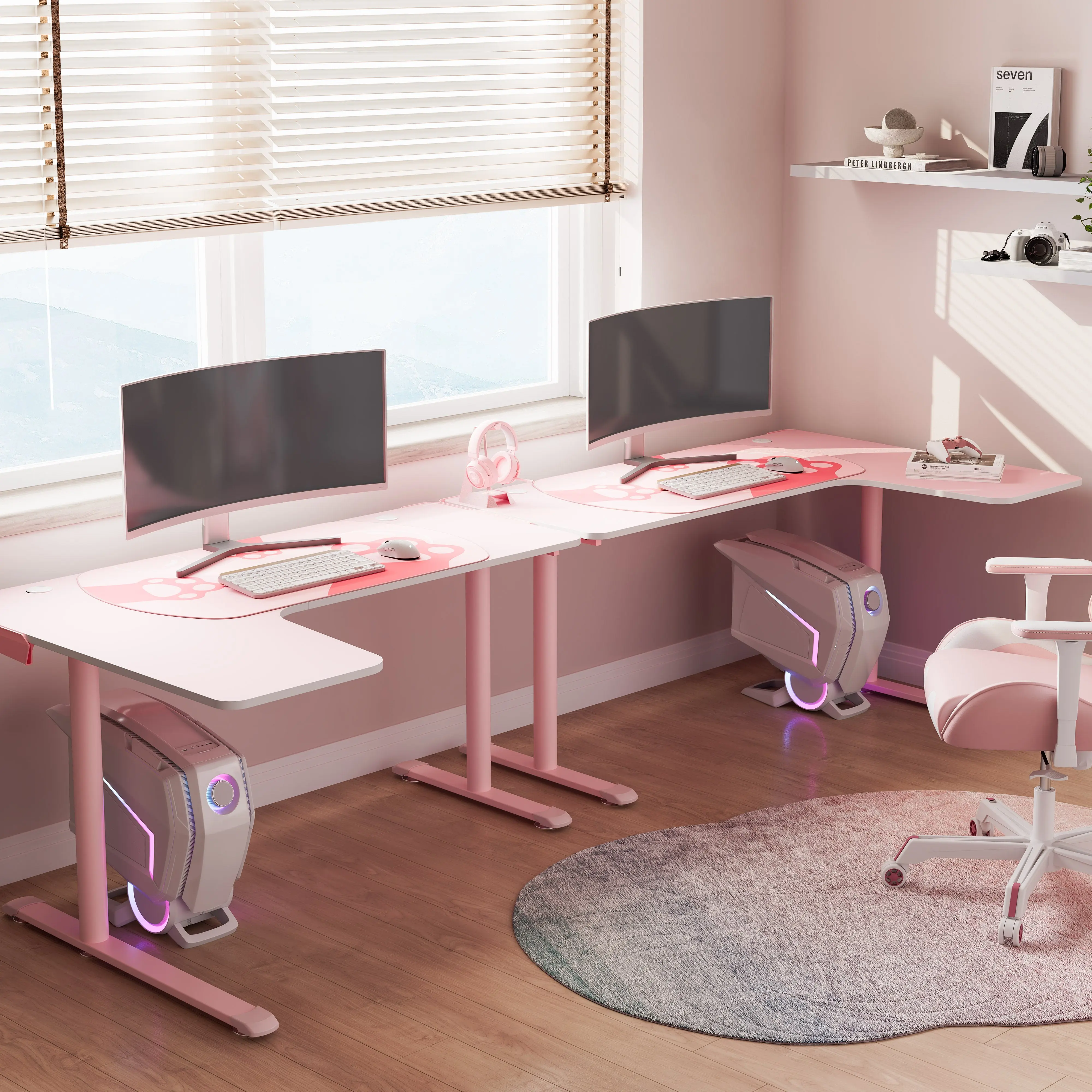L Shaped Gaming Desk (60"x24") - Image 17