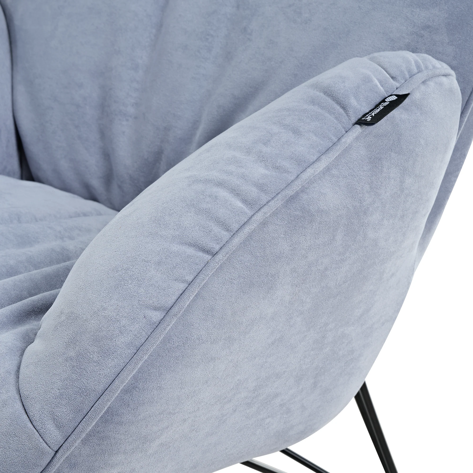 Marco, Soft Padded Cozy Lounge Chair, Blue - Image 5