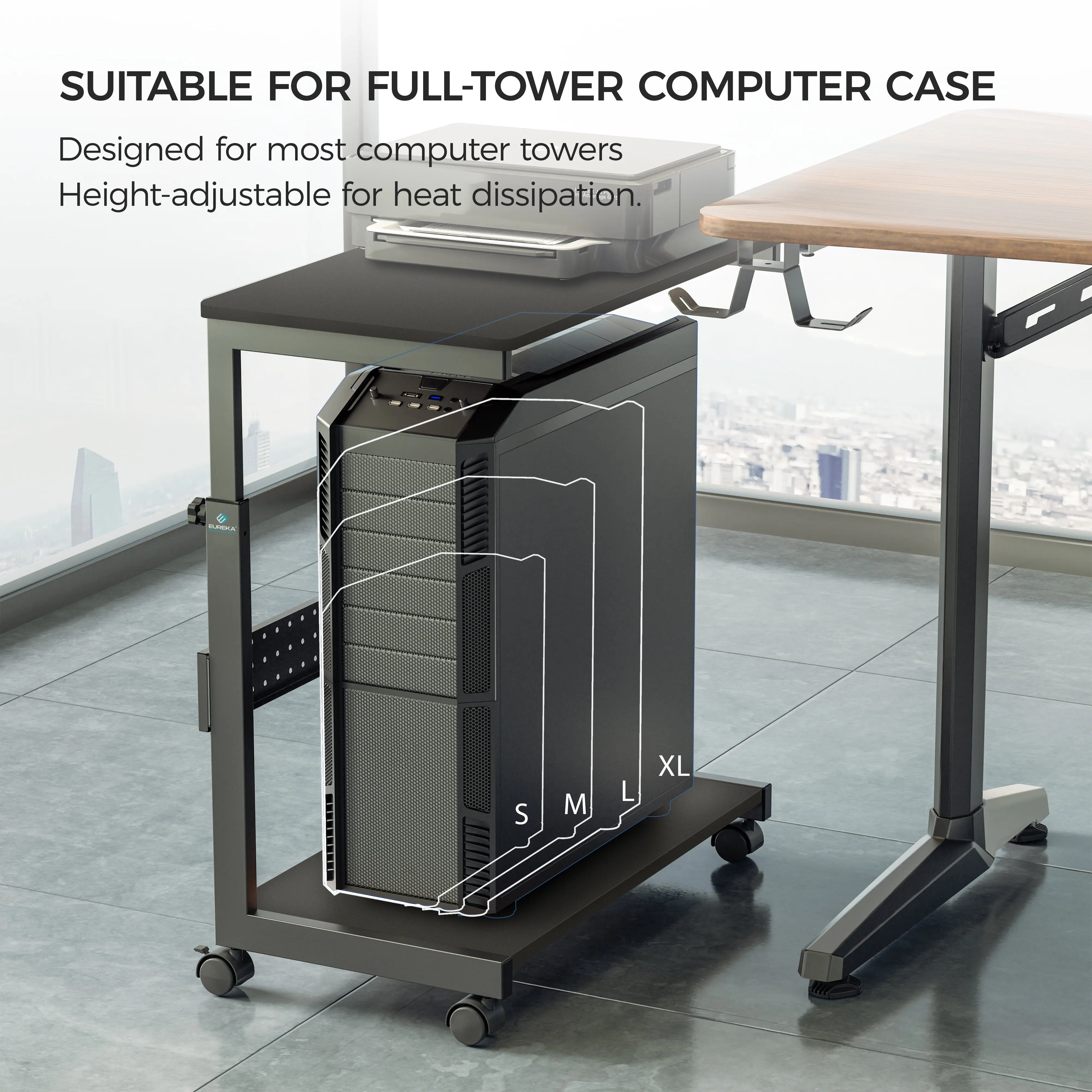Mobile Height Adjustable CPU Cart - Image 5