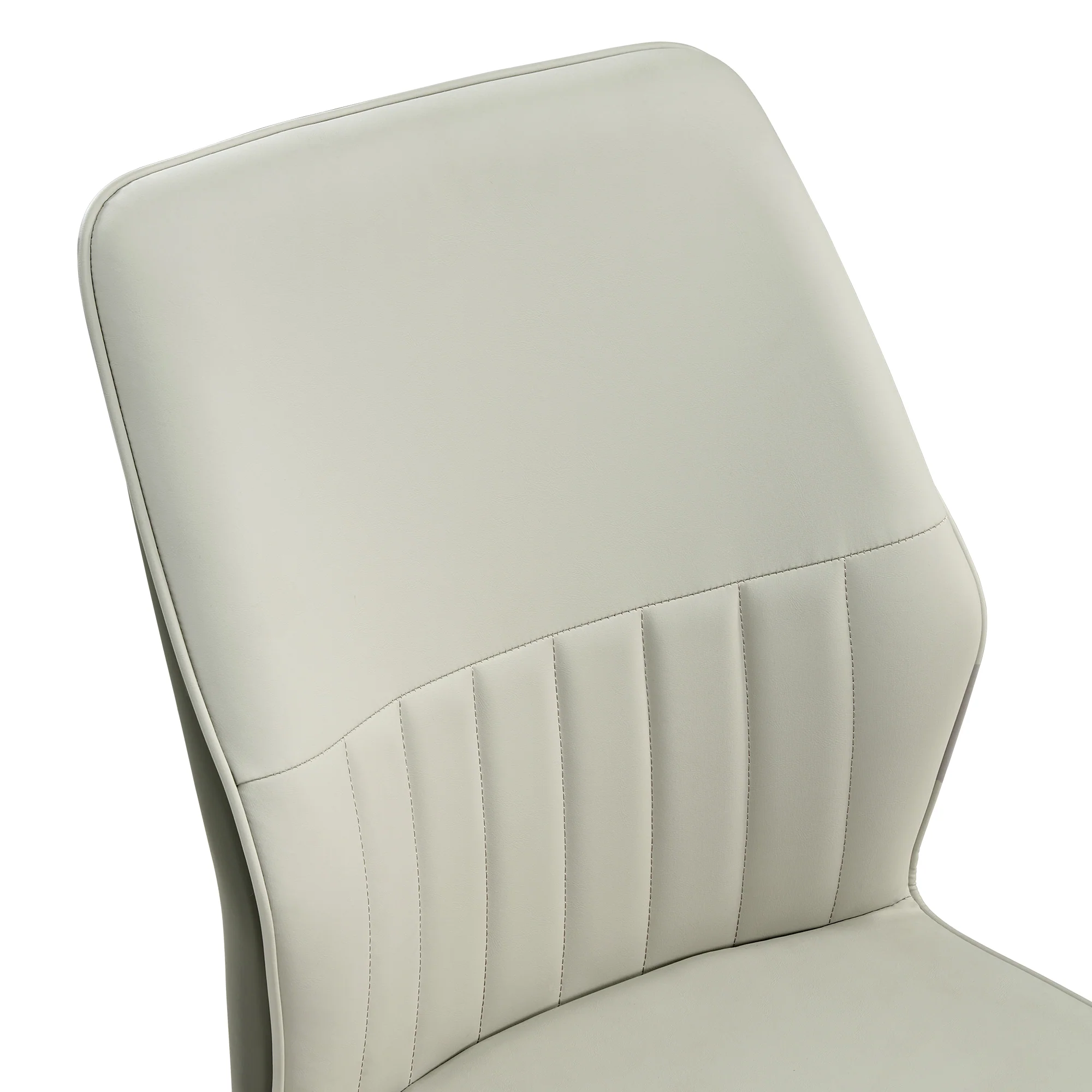 Ember, Upholstered Dining Side Chair Set of 2, Gray & Bottle Green - Image 8