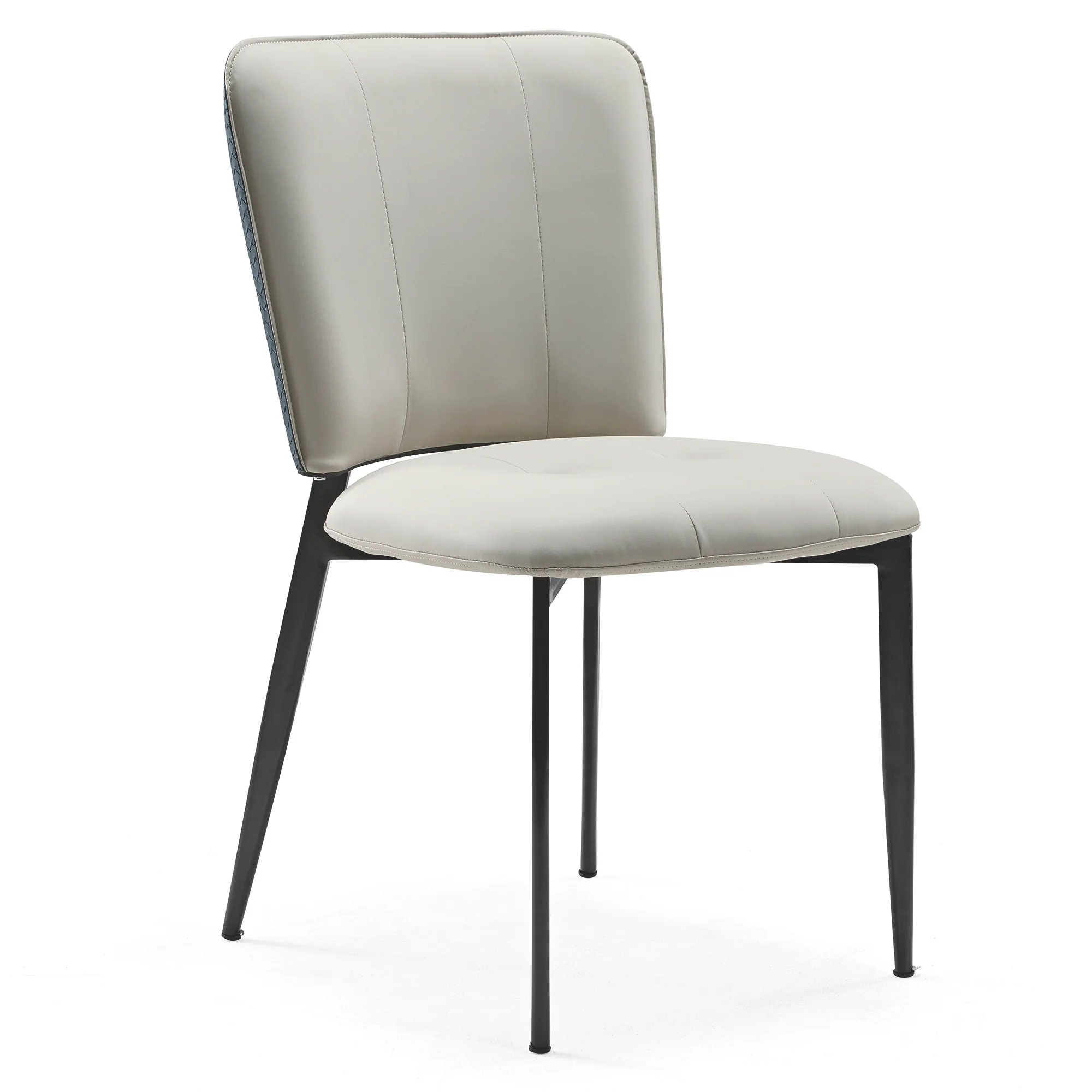 Aspen, Upholstered Dining Side Chairs Set of 2,  Indigo Blue& Off-White - Image 15