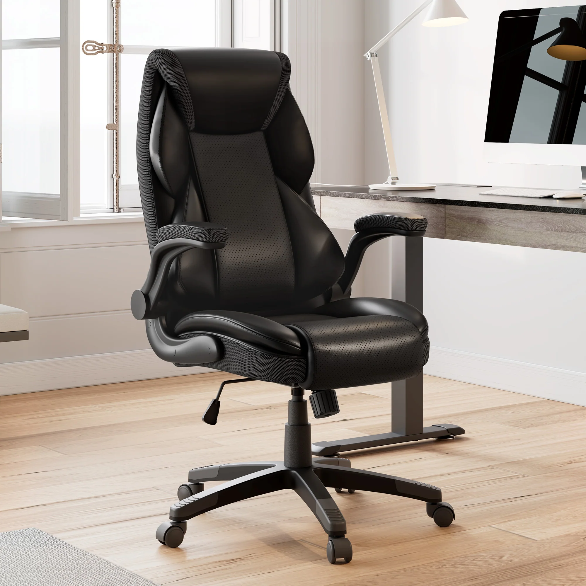 Galene, Faux Leather Office Chair - Image 15