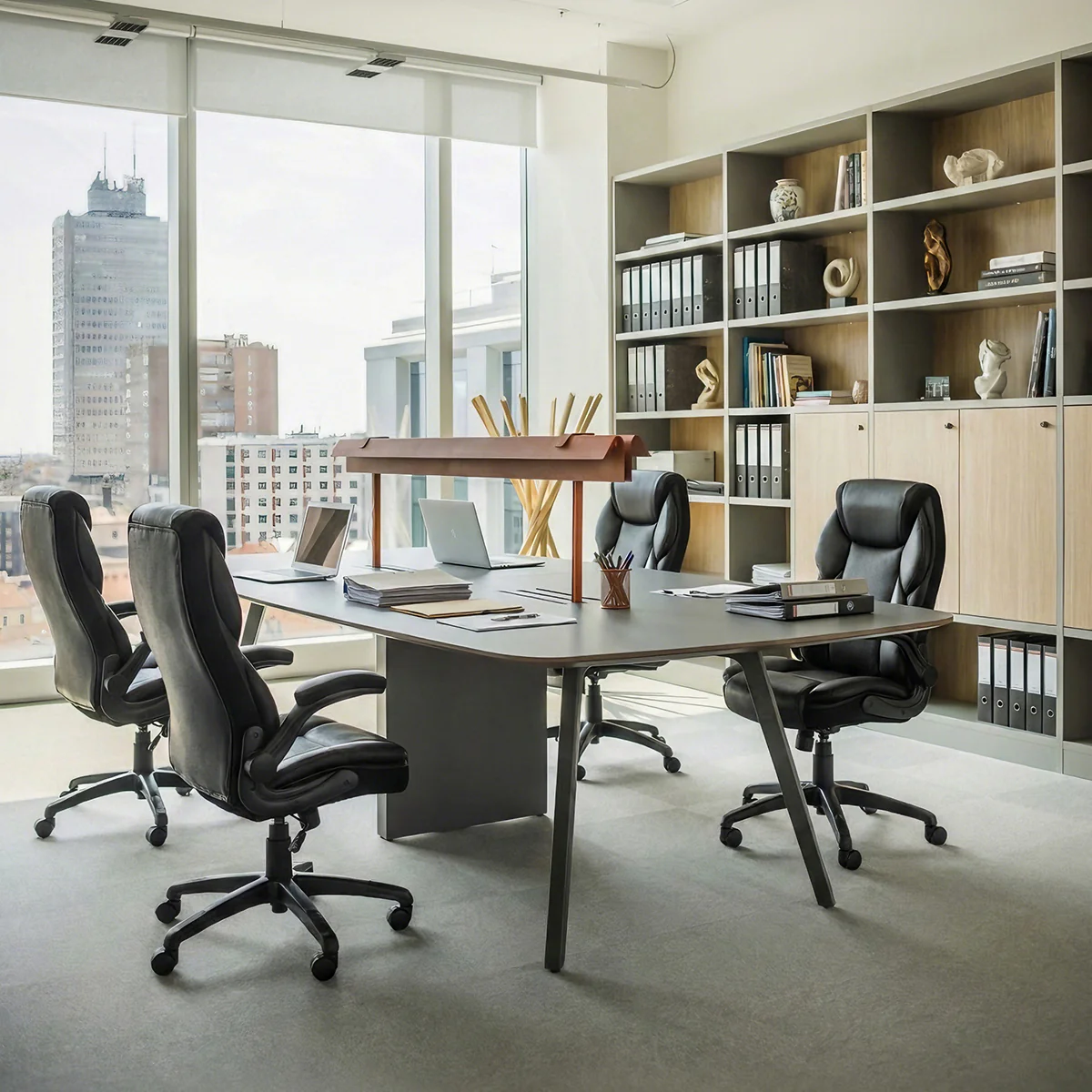 Galene, Faux Leather Office Chair - Image 19