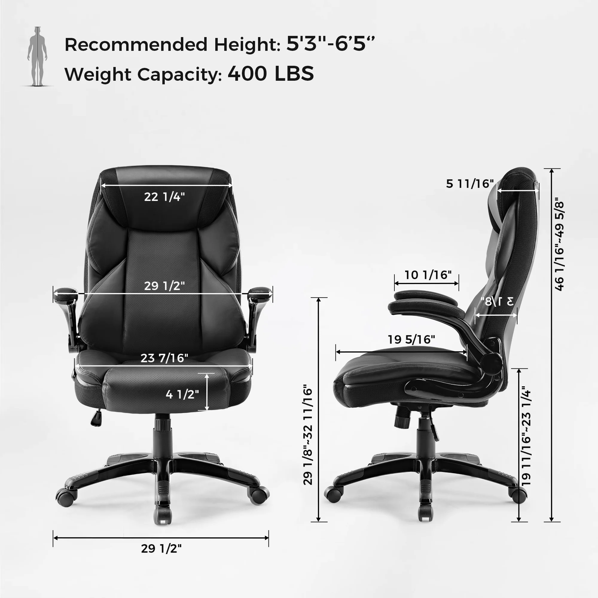 Galene, Faux Leather Office Chair - Image 29