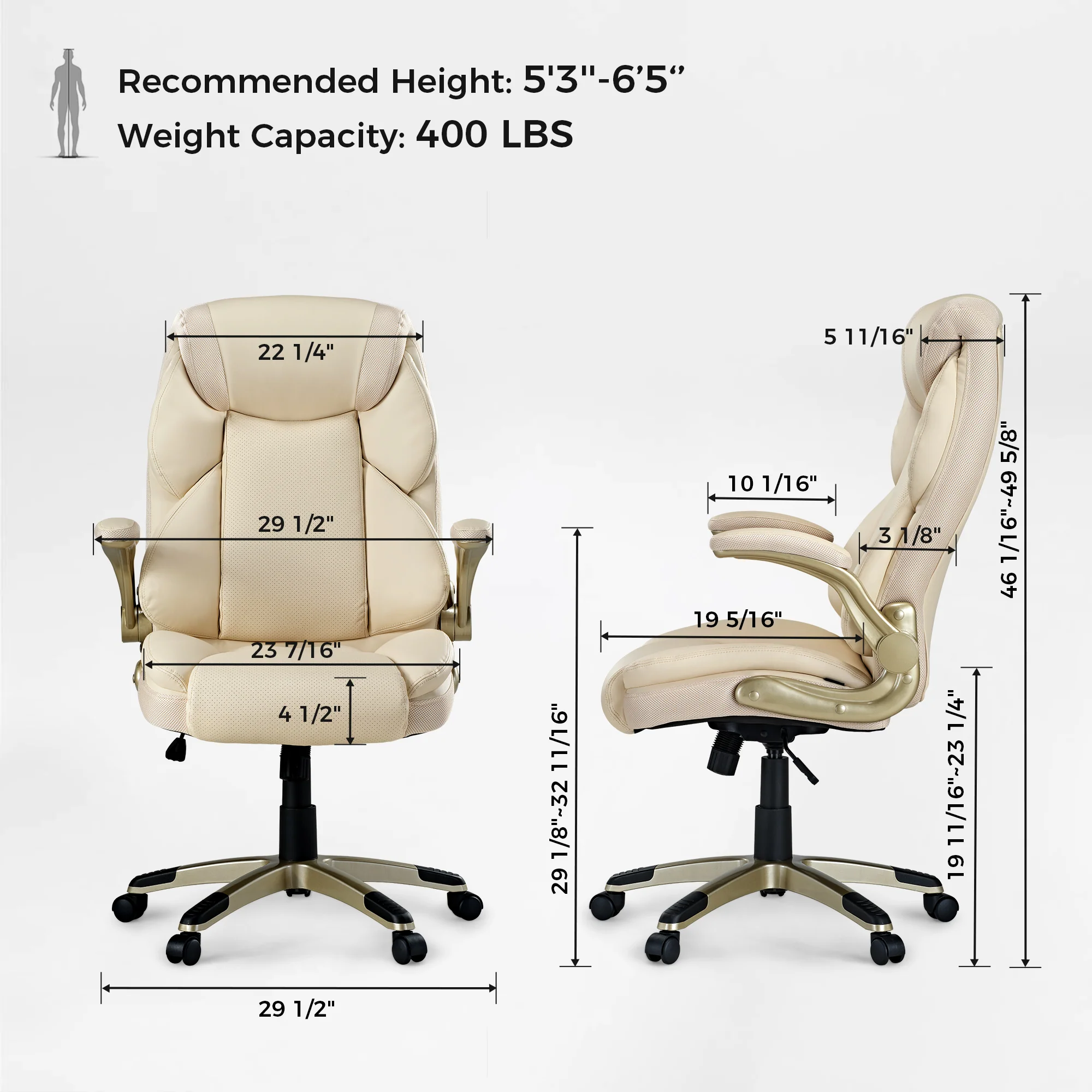 Galene, Faux Leather Office Chair - Image 59