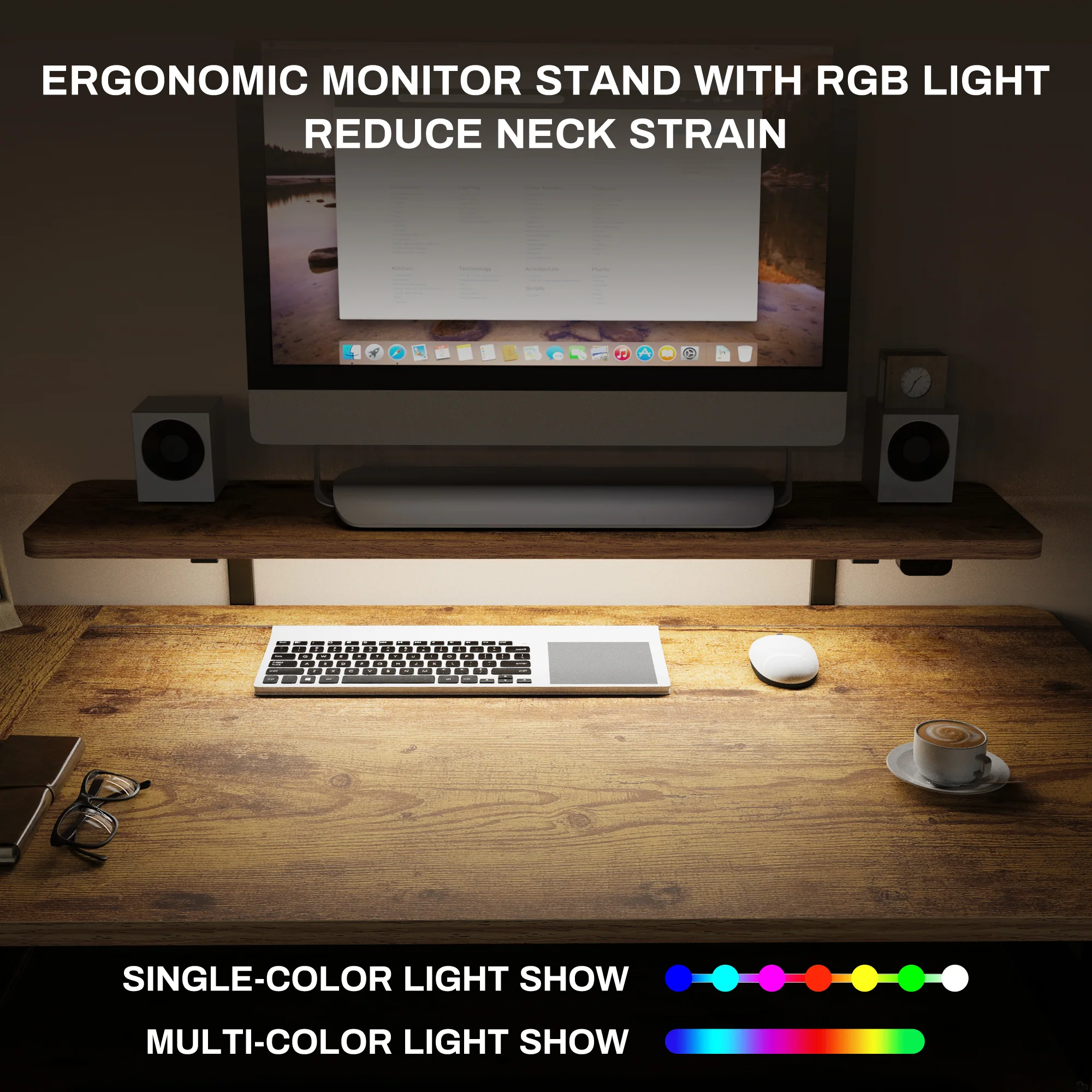 L-Shaped Standing Desk with Accessories Set (60"x23") - Image 135