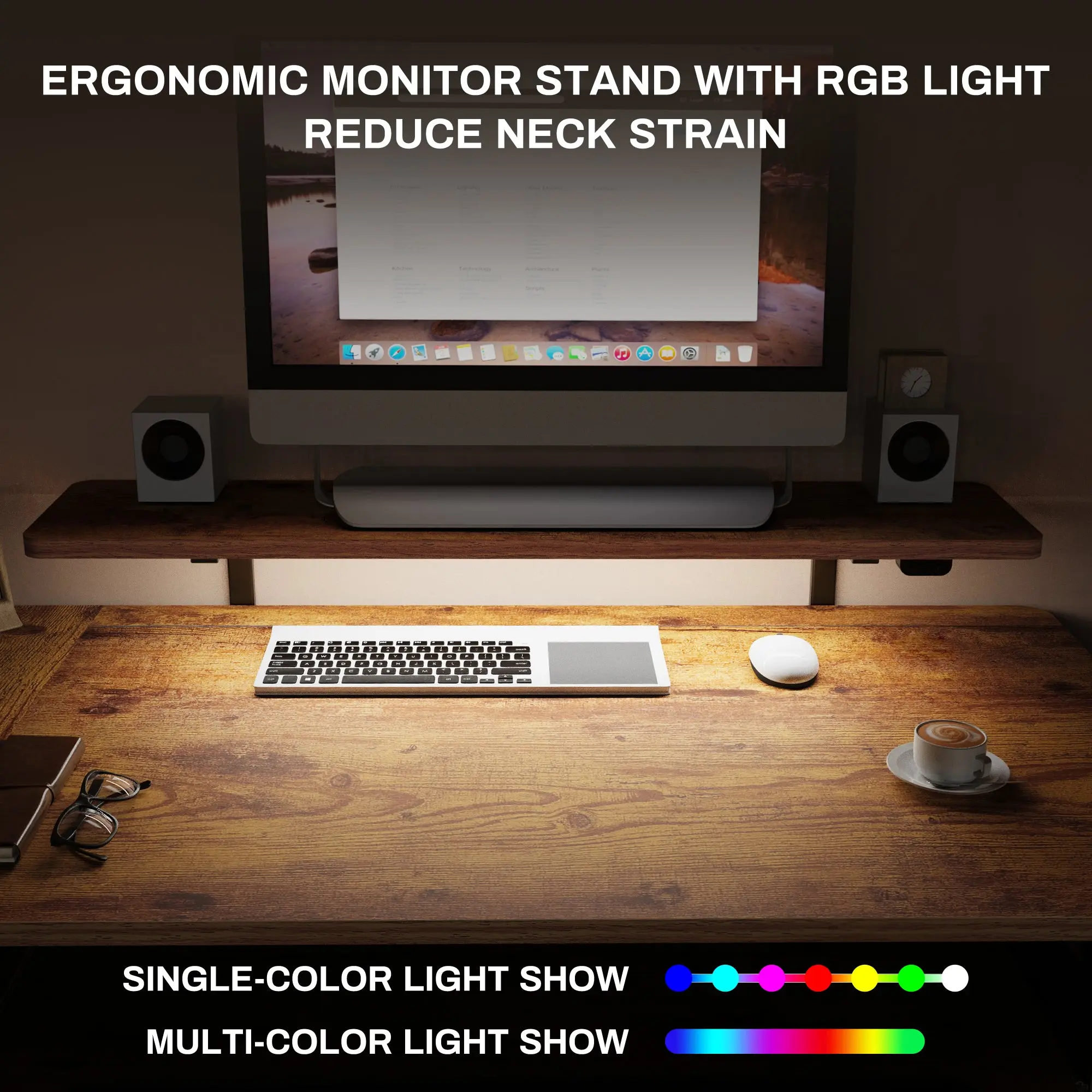 L-Shaped Standing Desk with Accessories Set (60"x23") - Image 149