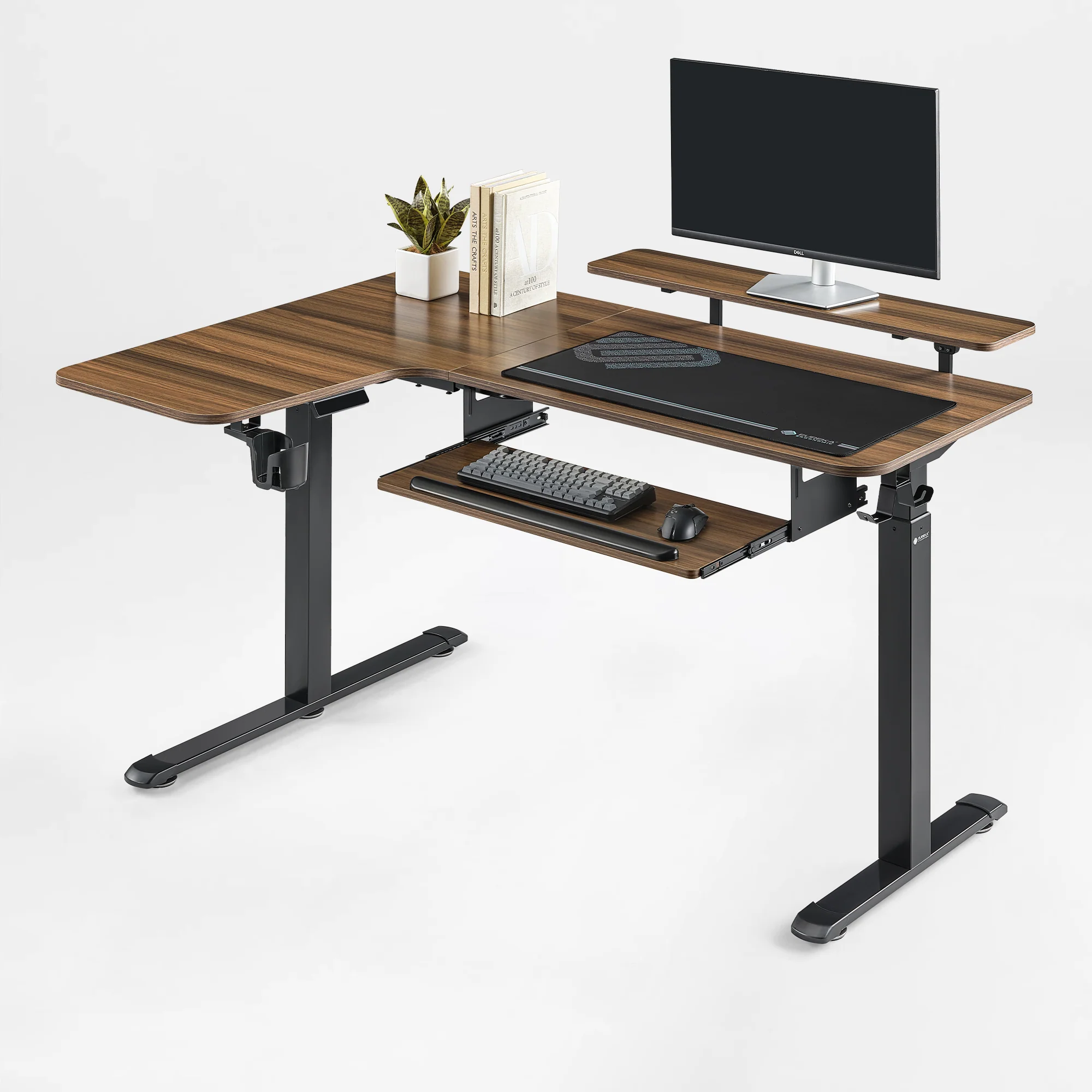 L-Shaped Standing Desk with Accessories Set (60"x23") - Image 31