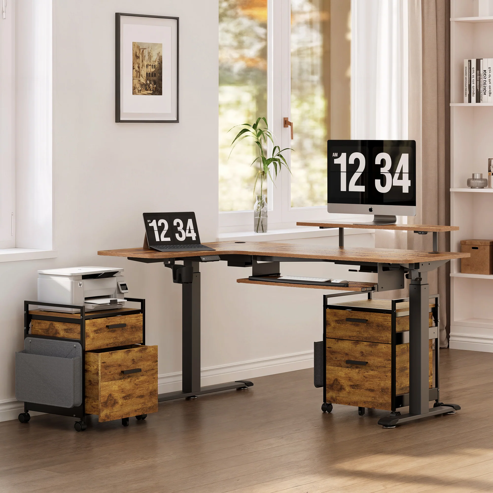 23" Rolling File Cabinet with Drawer - Image 17