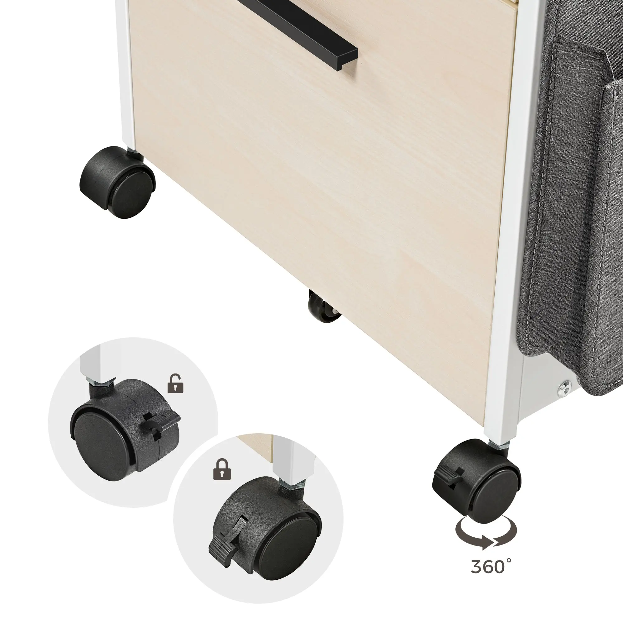 23" Rolling File Cabinet with Drawer - Image 29