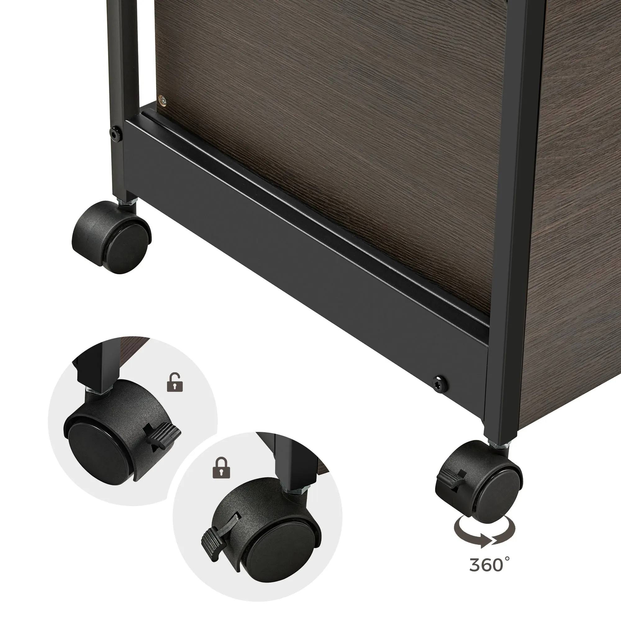 23" Rolling File Cabinet with Drawer - Image 36