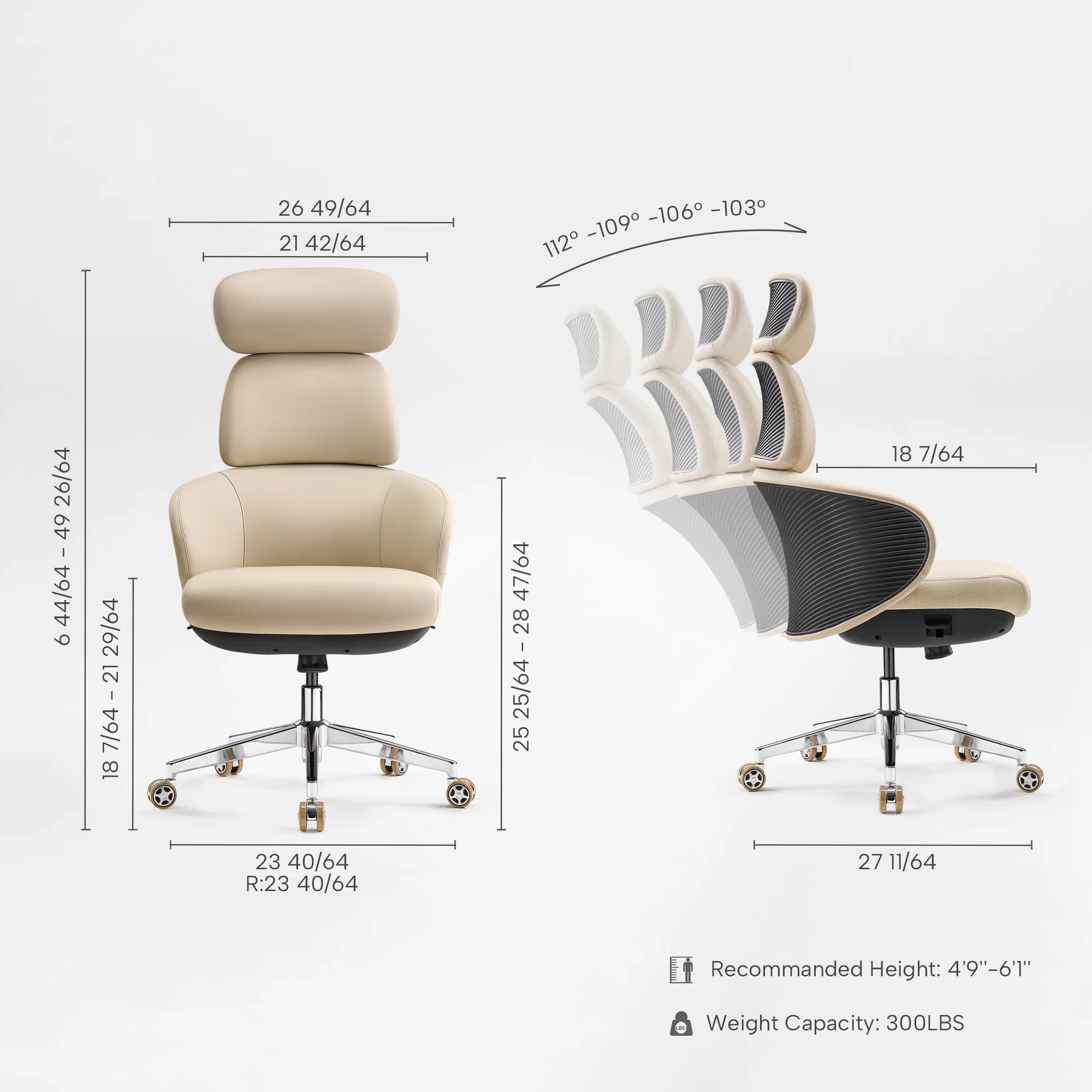 Royal Rowan,Microfiber Leather Executive Office Chair - Image 19