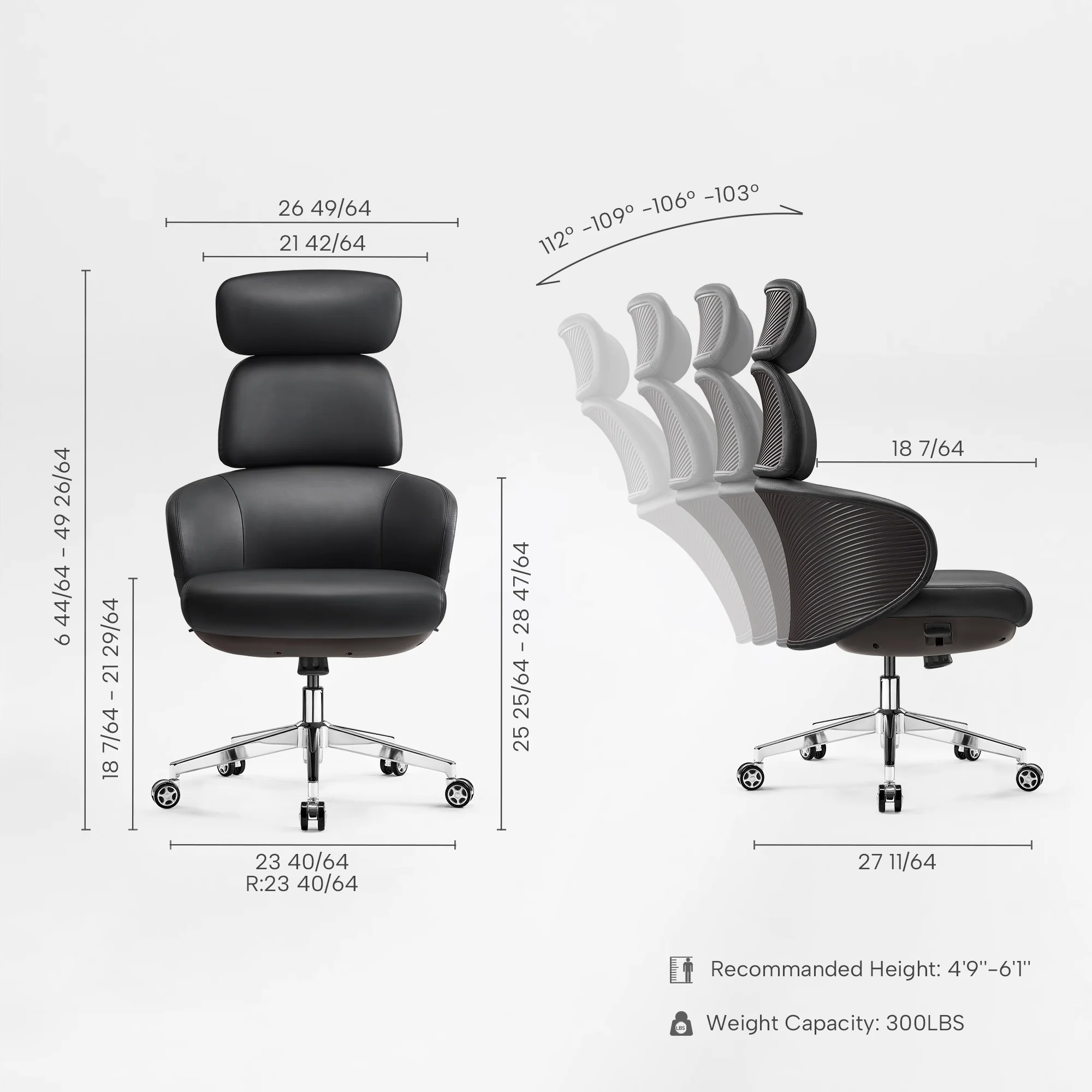 Royal Rowan,Microfiber Leather Executive Office Chair - Image 38
