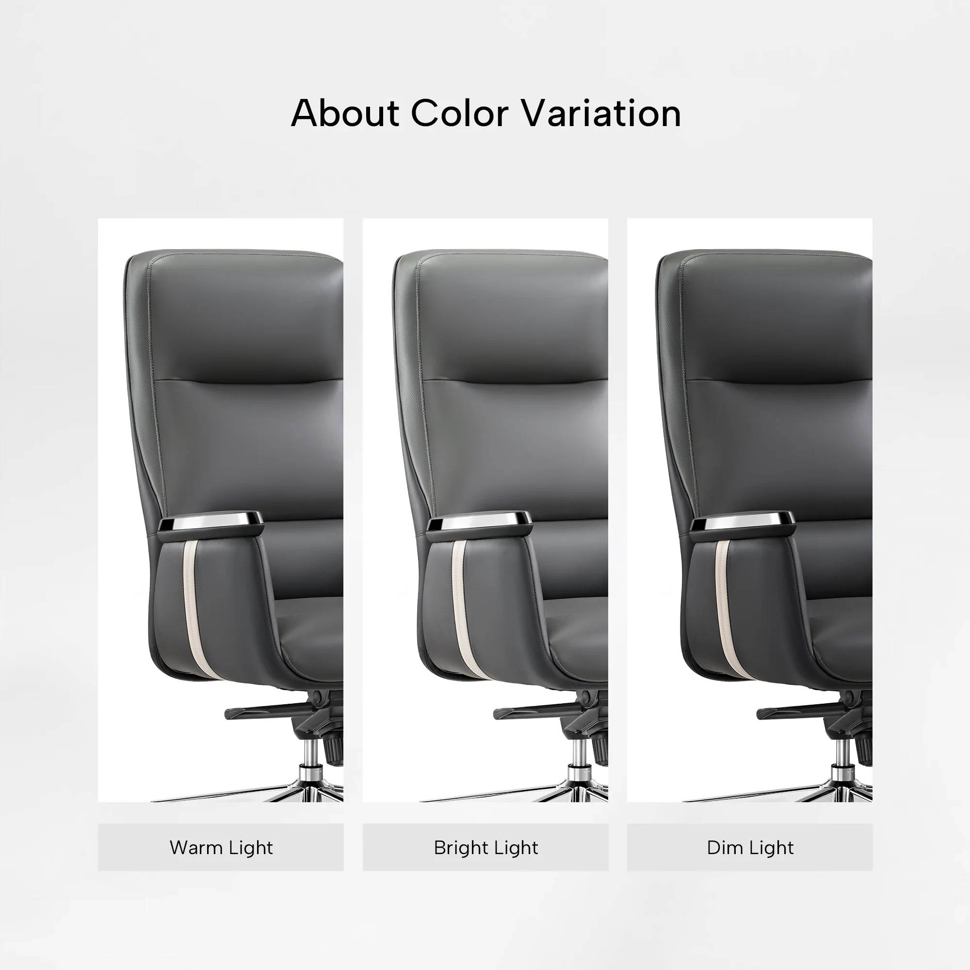 Royal II, Silicone & Leather Executive Ergonomic Office Chair - Image 29