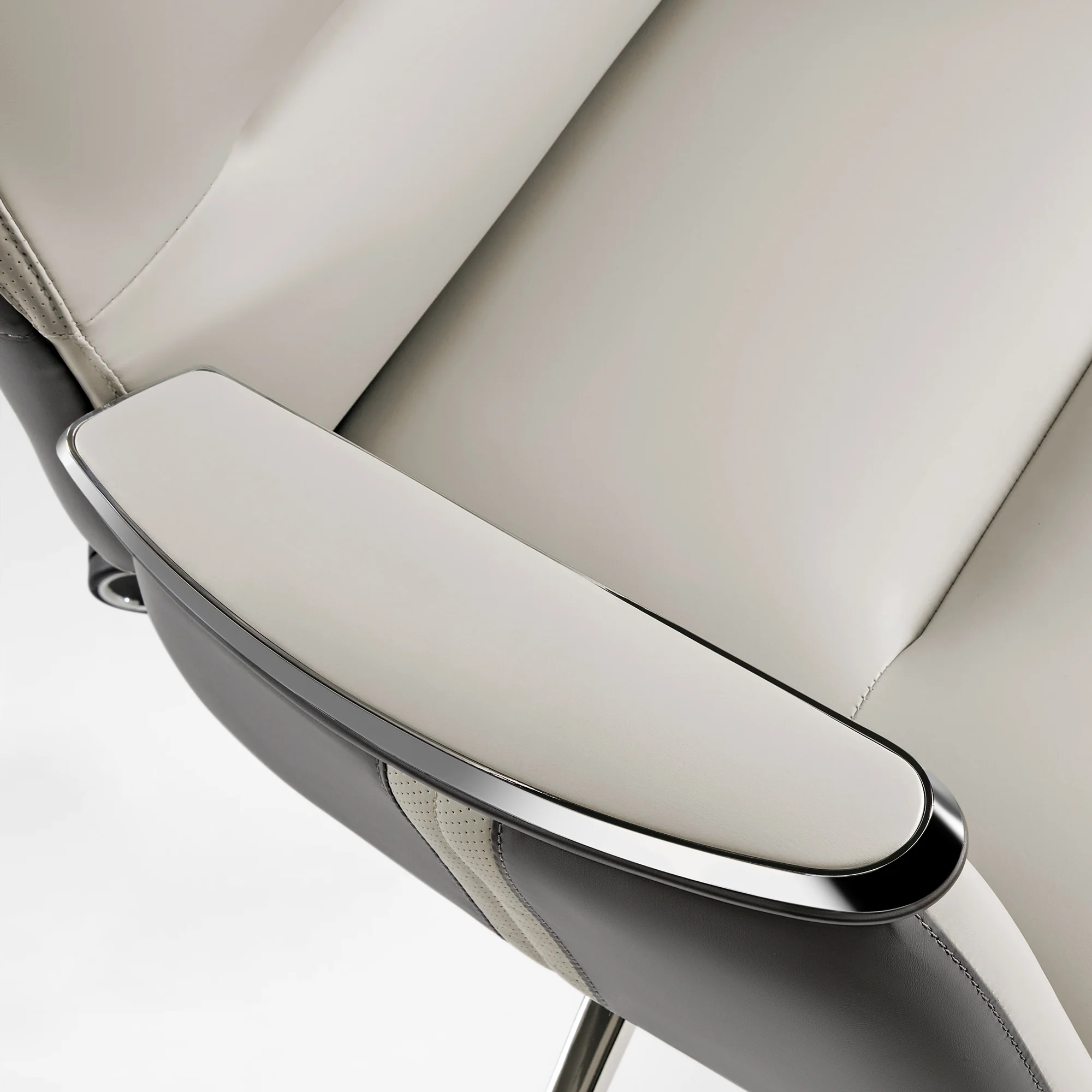 Royal II, Silicone & Leather Executive Ergonomic Office Chair - Image 4