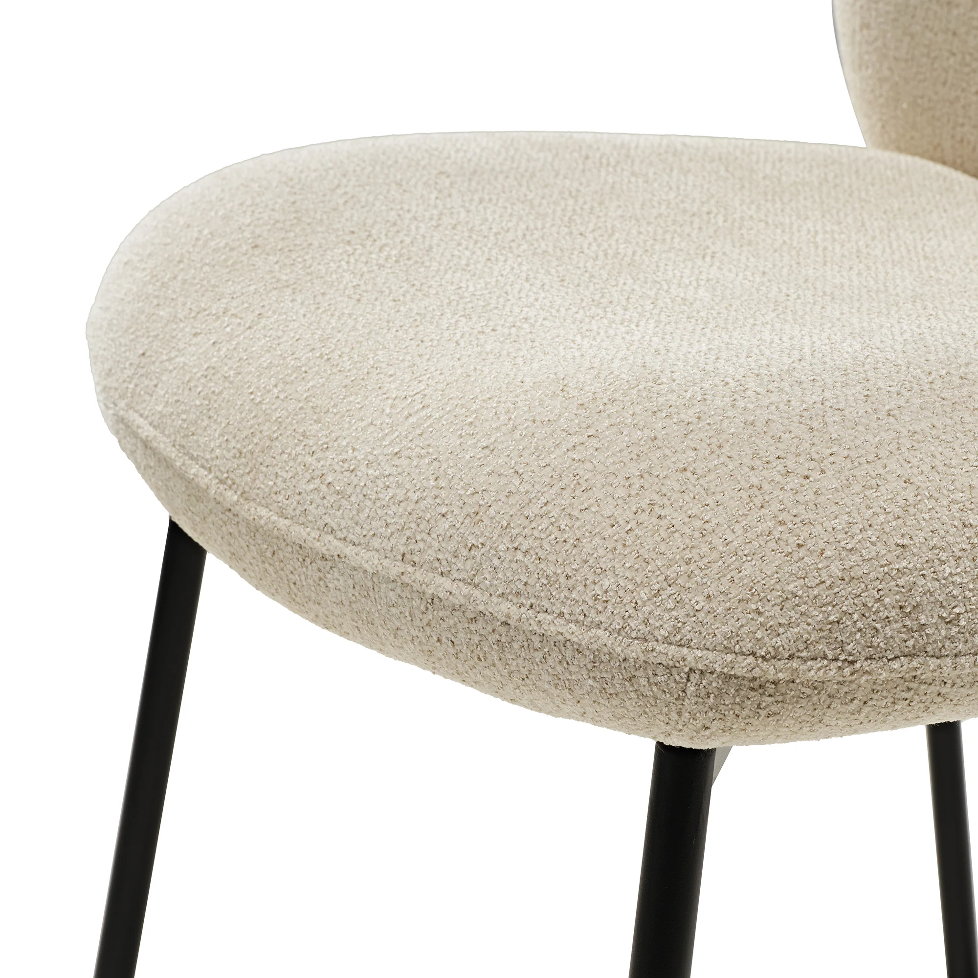 Sage, Upholstered Dining Side Chairs Set of 2, Off-White - Image 10