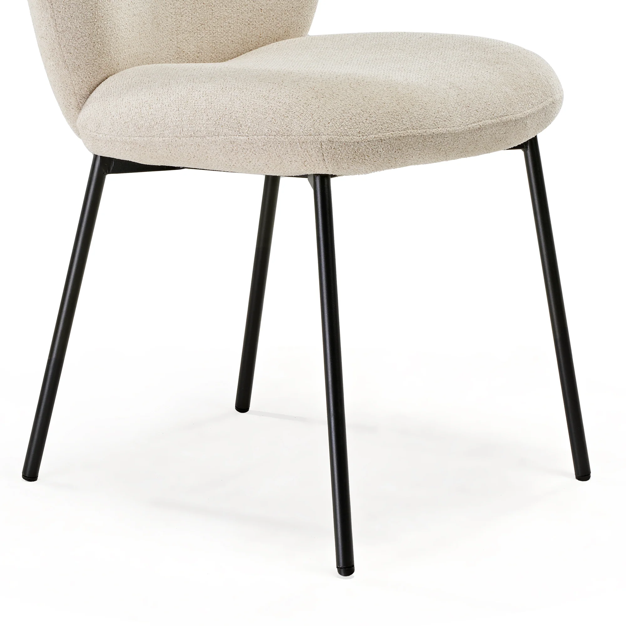 Sage, Upholstered Dining Side Chairs Set of 2, Off-White - Image 12