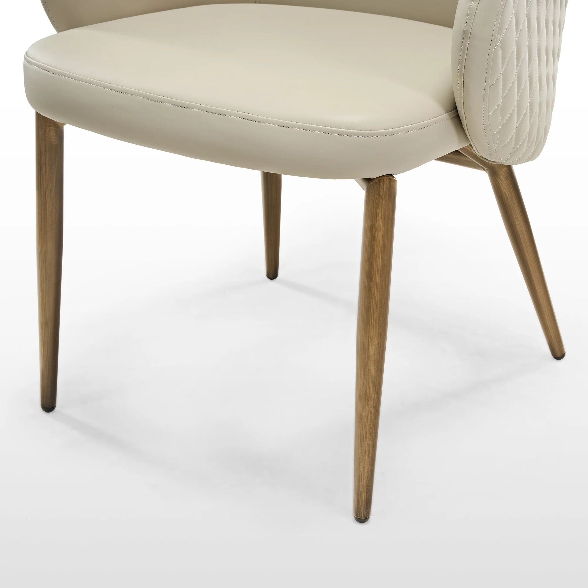 Acalay, Upholstered Dining Arm Chairs Set of 2, Beige - Image 13