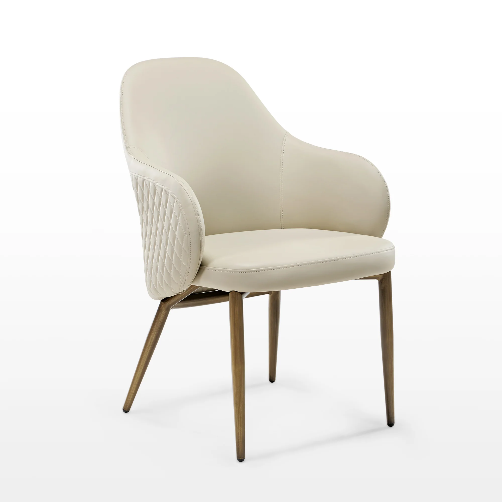 Acalay, Upholstered Dining Arm Chairs Set of 2, Beige - Image 14