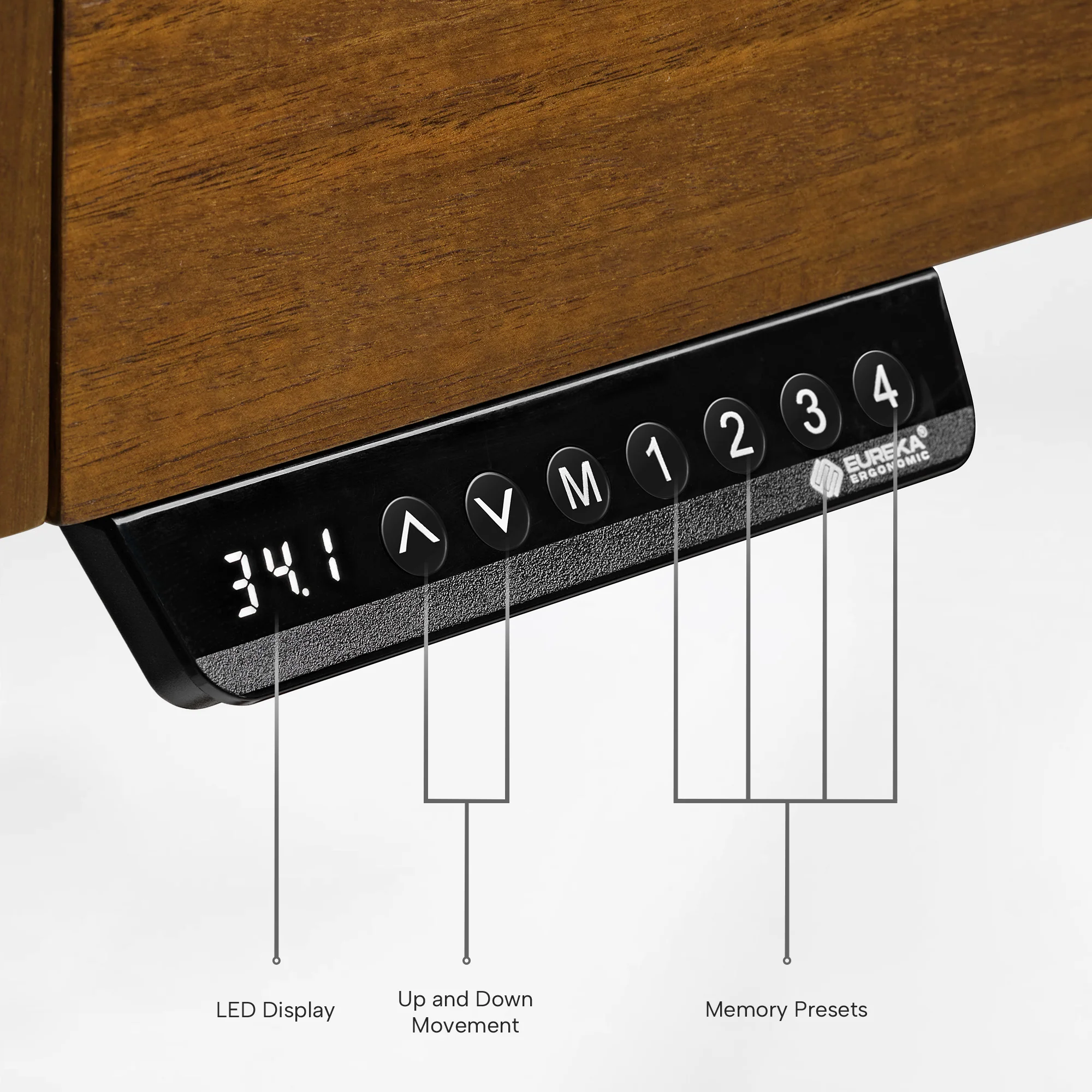 Ark Pro L-Shaped Standing Desk (Sintered Stone, 63"x23") - Image 12