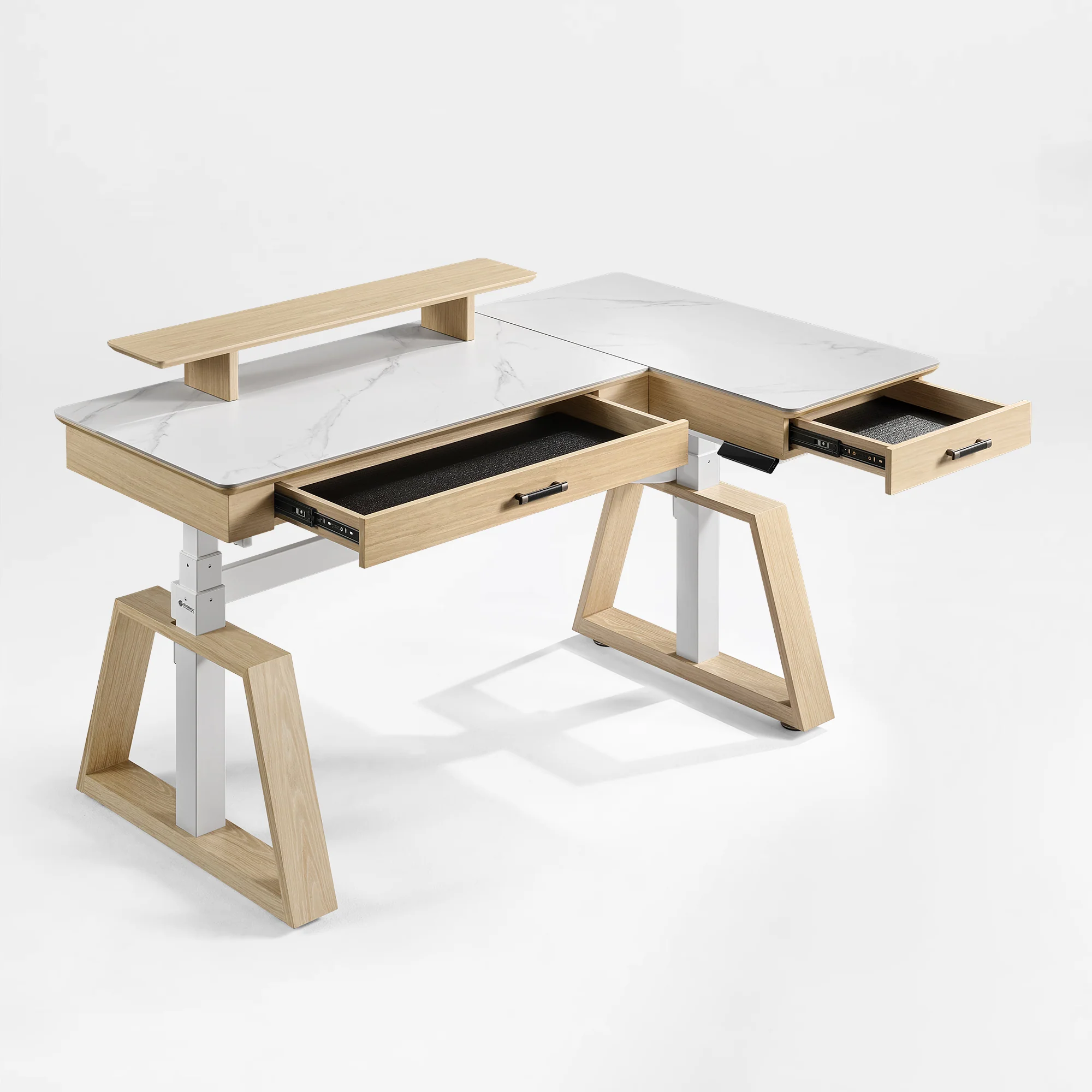 Ark Pro L-Shaped Standing Desk (Sintered Stone, 63"x23") - Image 47