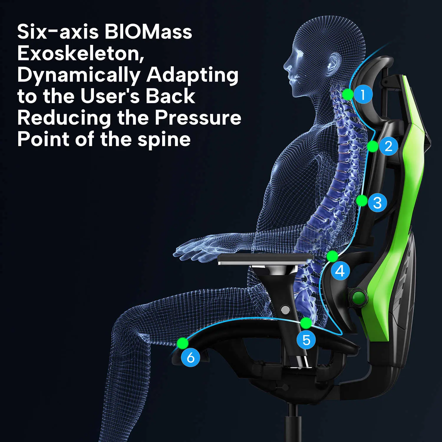 Typhon Hybrid Ergonomic Gaming Chair - Image 33